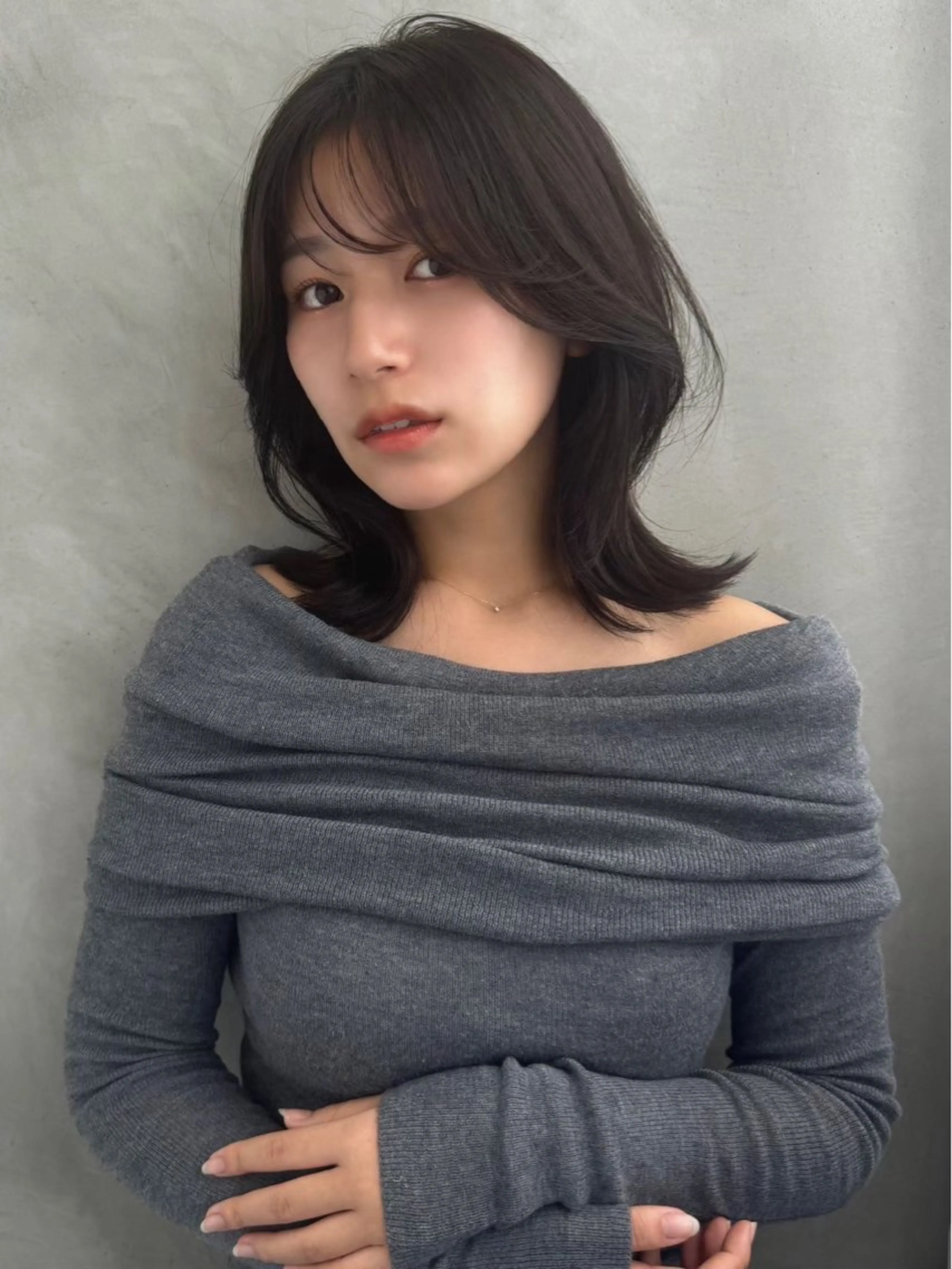 ミディアム カラー SOYON 💝よしだみく🌟のヘアスタイル