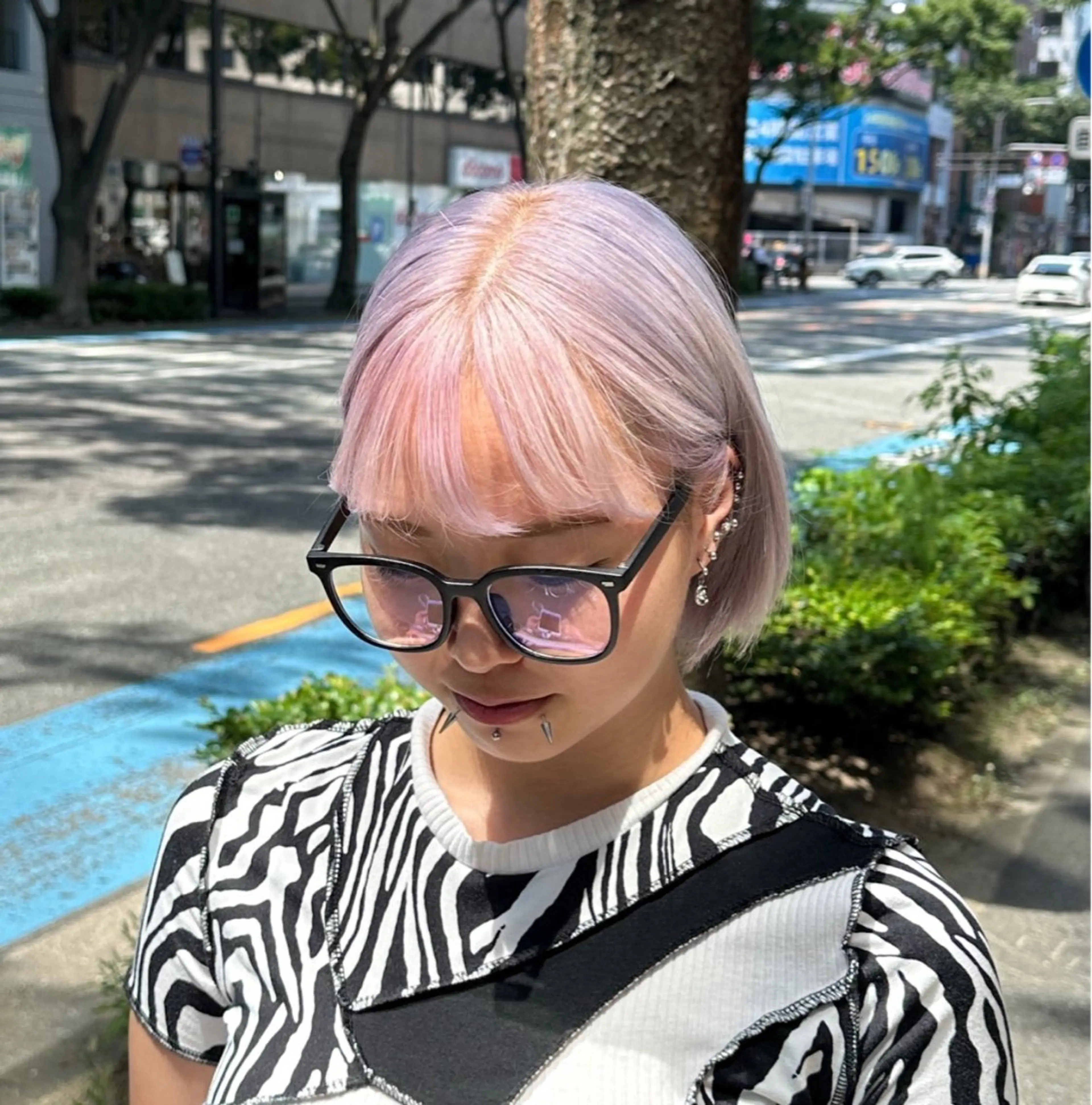 ショート カラー ヘアカラー あゆみ︎︎✮／ 暖色カラー／レイヤーのヘアスタイル