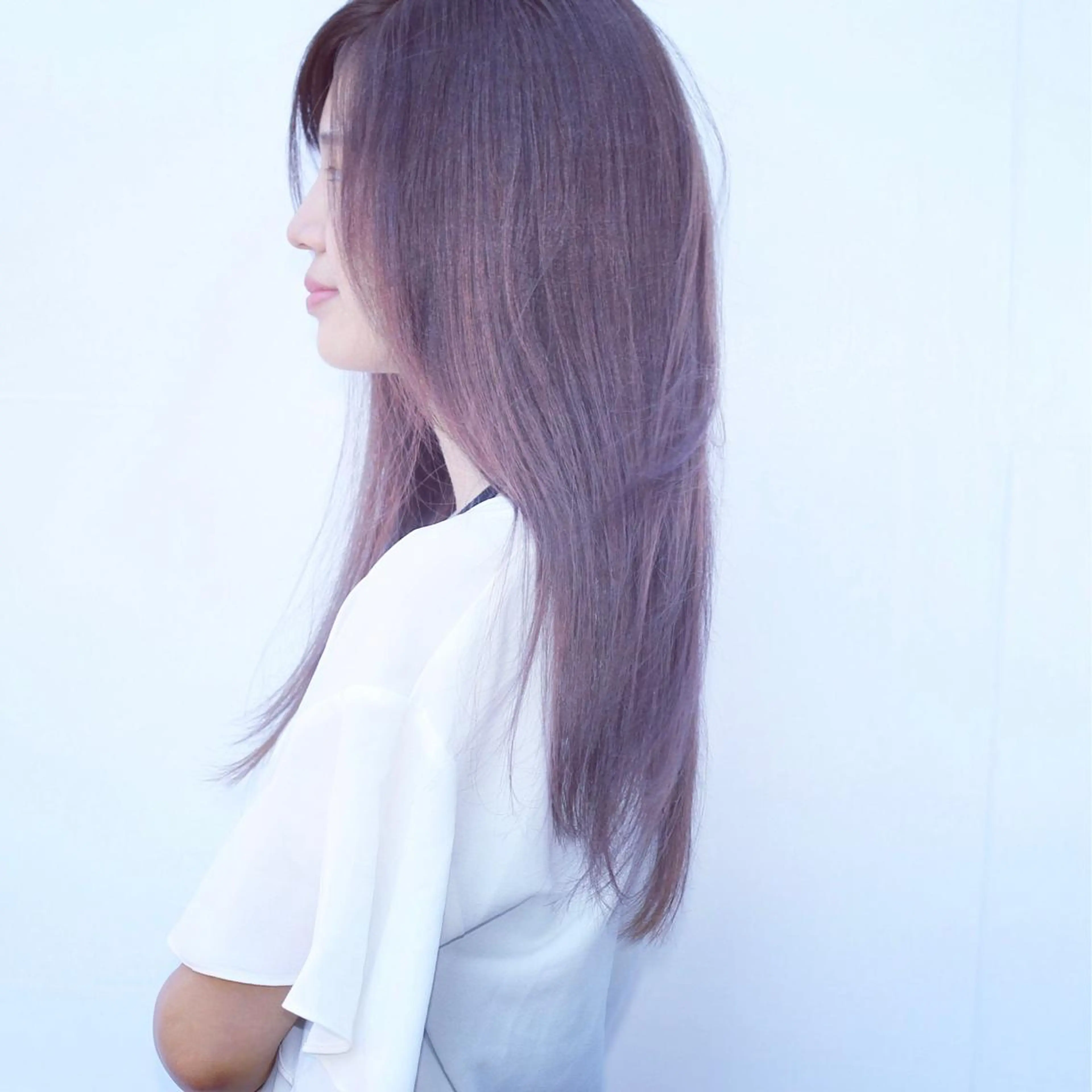 セミロング カラー セミロングパーマ アッシュ ラベンダーカラー ラベンダーアッシュ 💛丁寧さNo.🥇 🧸片山智裕💛のヘアスタイル