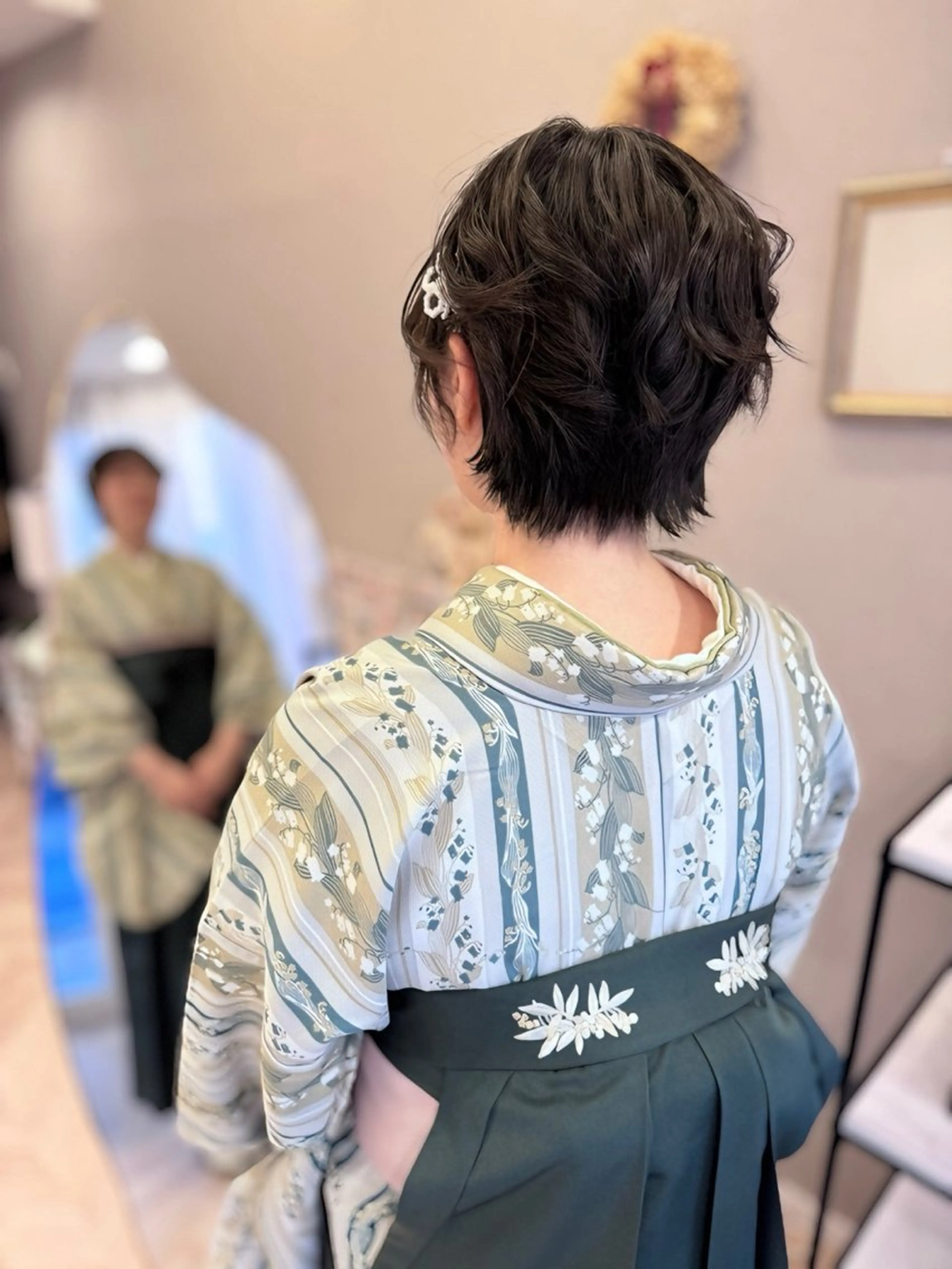 ショート ヘアアレンジ 結婚式・ブライダル ショートヘア ヘアセット 伊藤 栄子のヘアスタイル