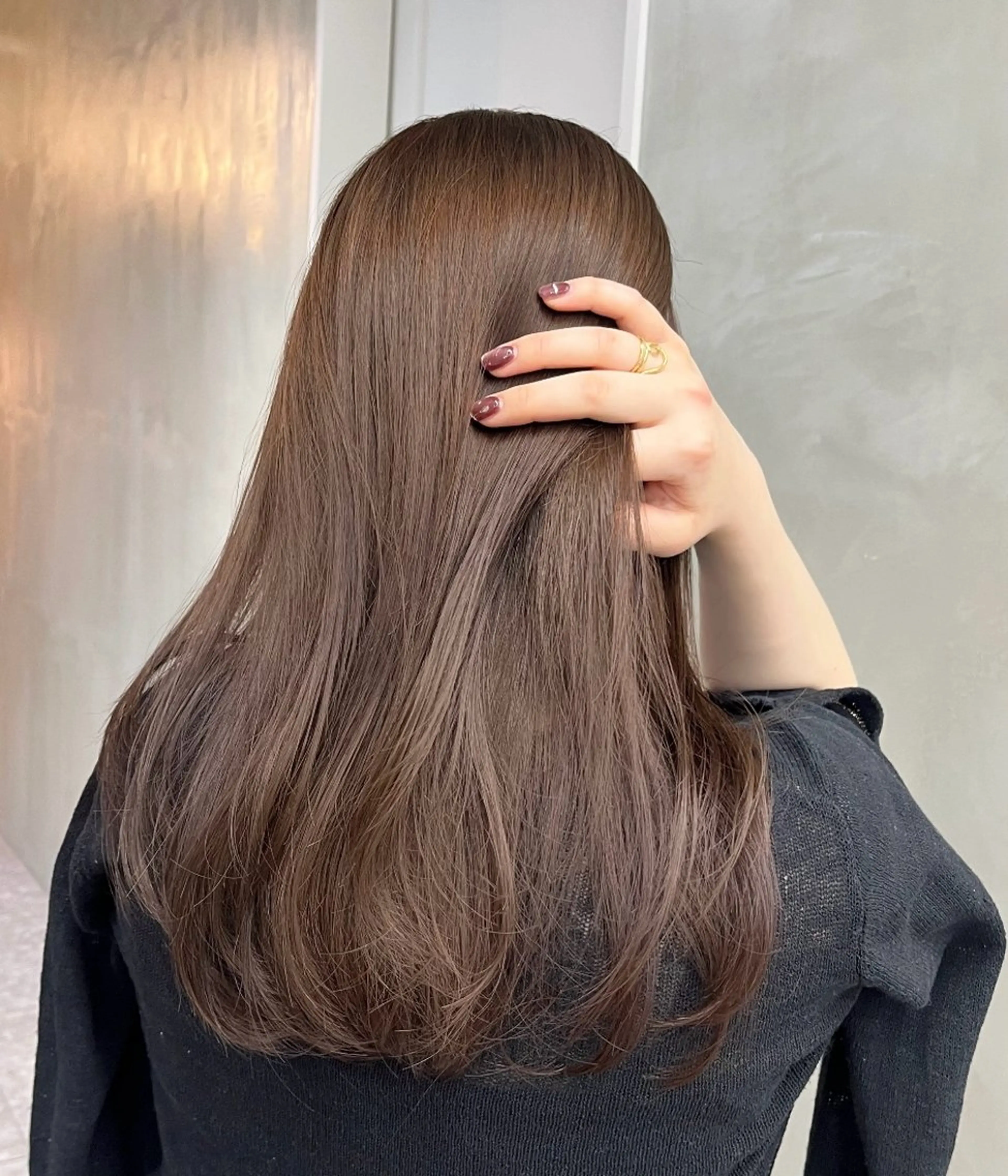 ロング カラー ブリーチ ダブルカラー ブリーチなしカラー カット ヘアカラー トリートメント ナツミ/透明感カラー /酸性縮毛矯正のヘアスタイル