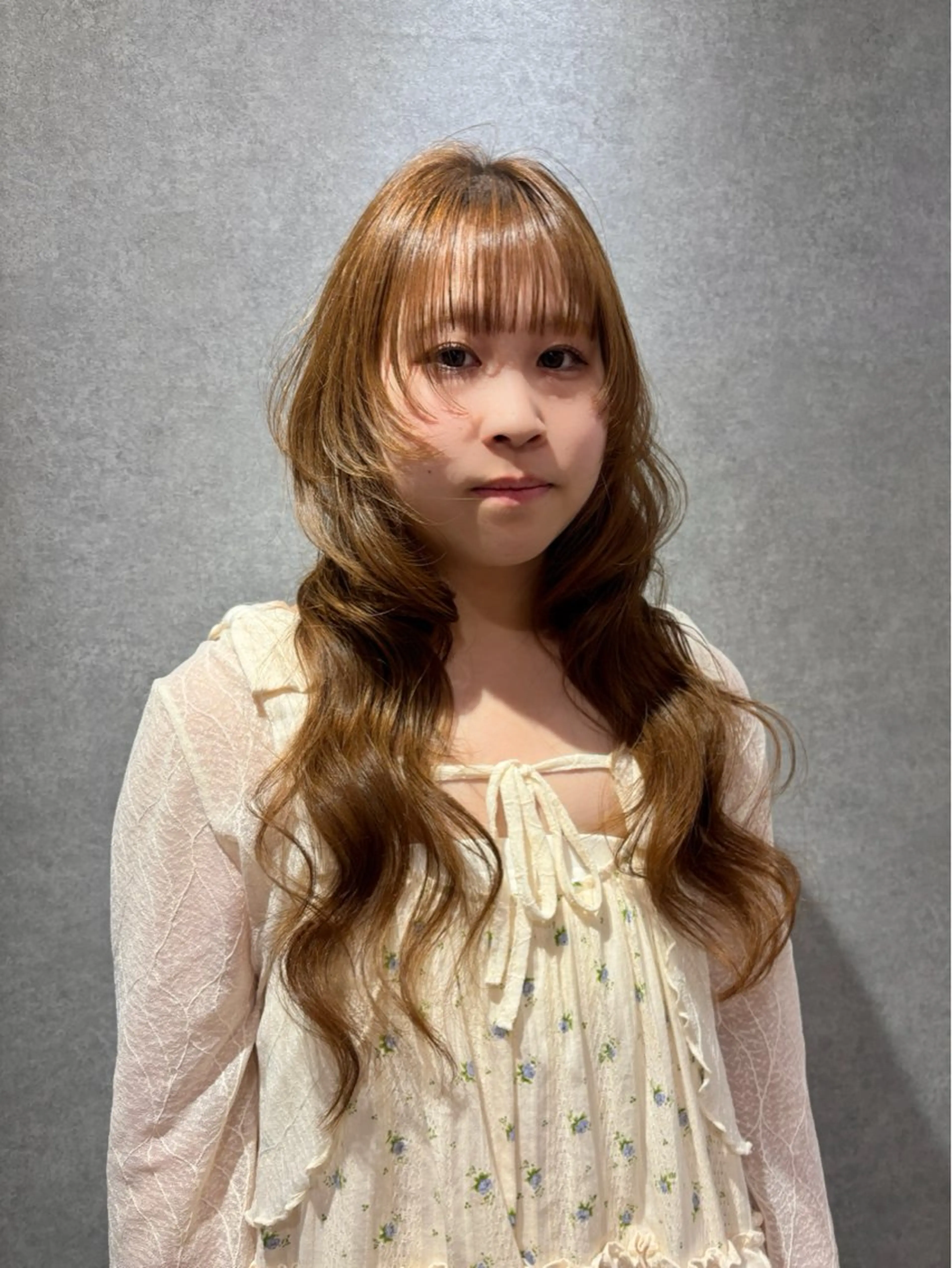 ロング カラー カット ヘアカラー ハイトーン/ウルフ/ レイヤー/Asukaのヘアスタイル
