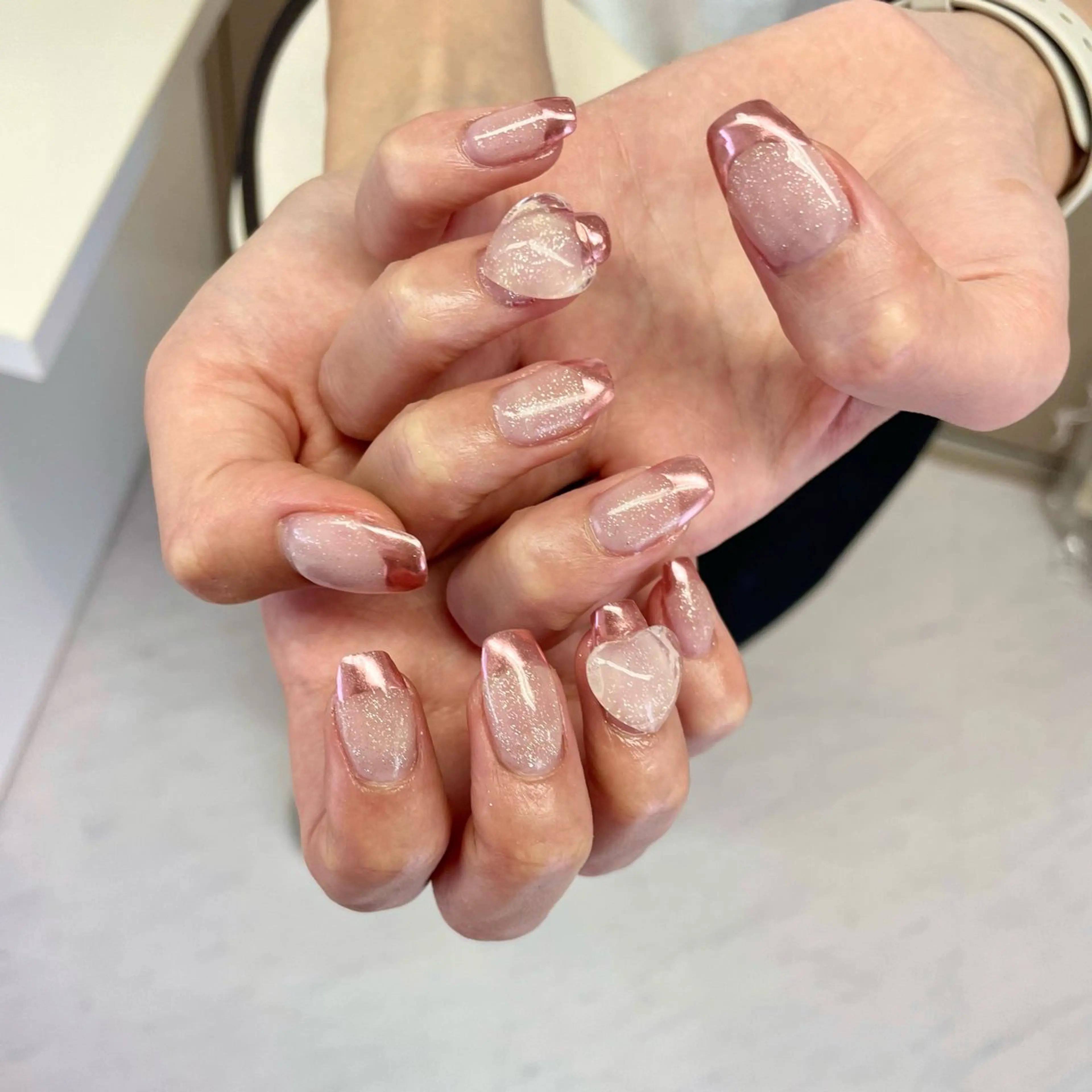 ネイル ハンドネイル 大阪福島韓国束感まつ げ Sayaka🤍のマツエク・マツパデザイン