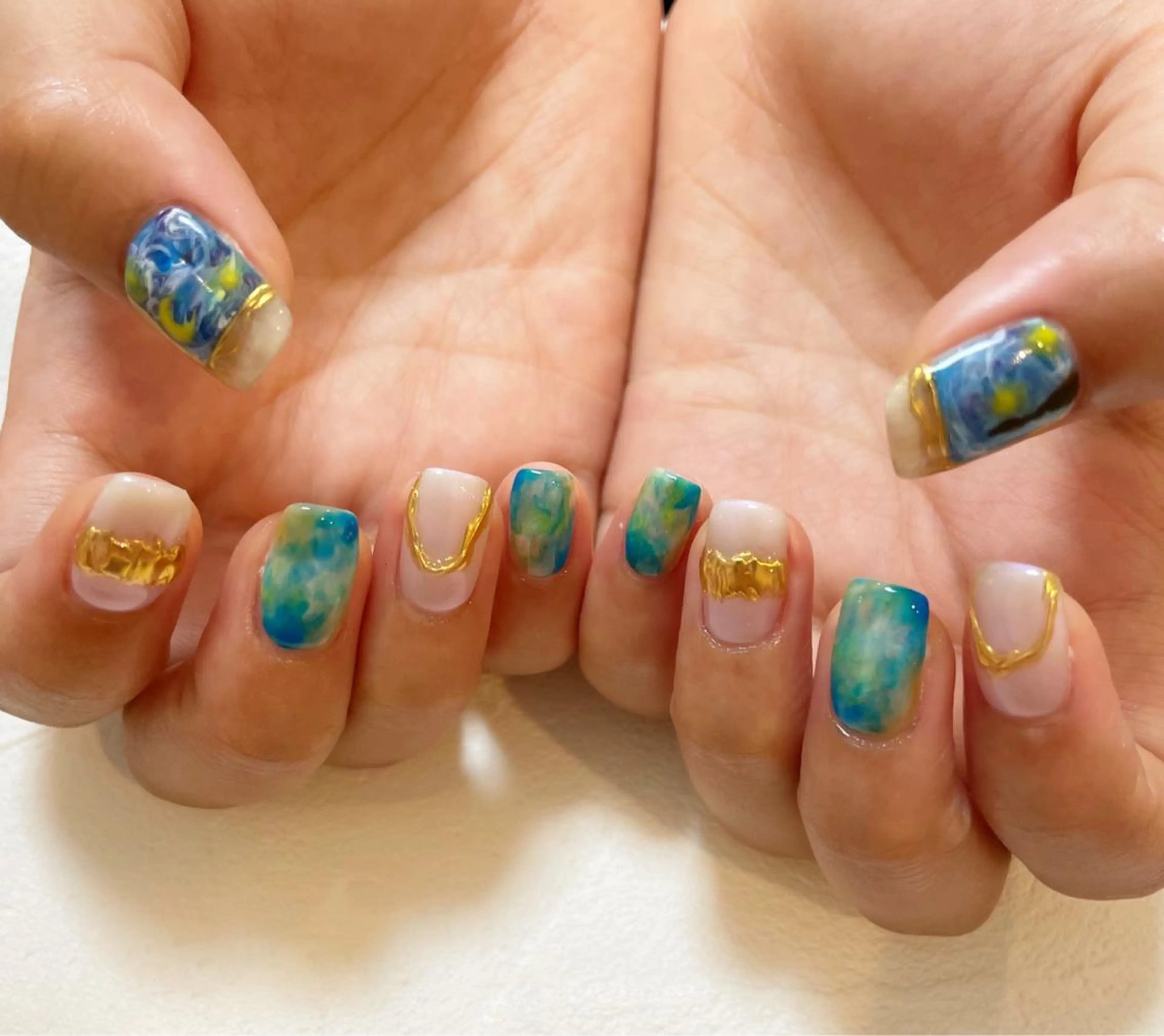 セミロング ネイル 持ち込み Re:st〔リスト〕所属・ayane Re:st〔リスト〕のネイルデザイン