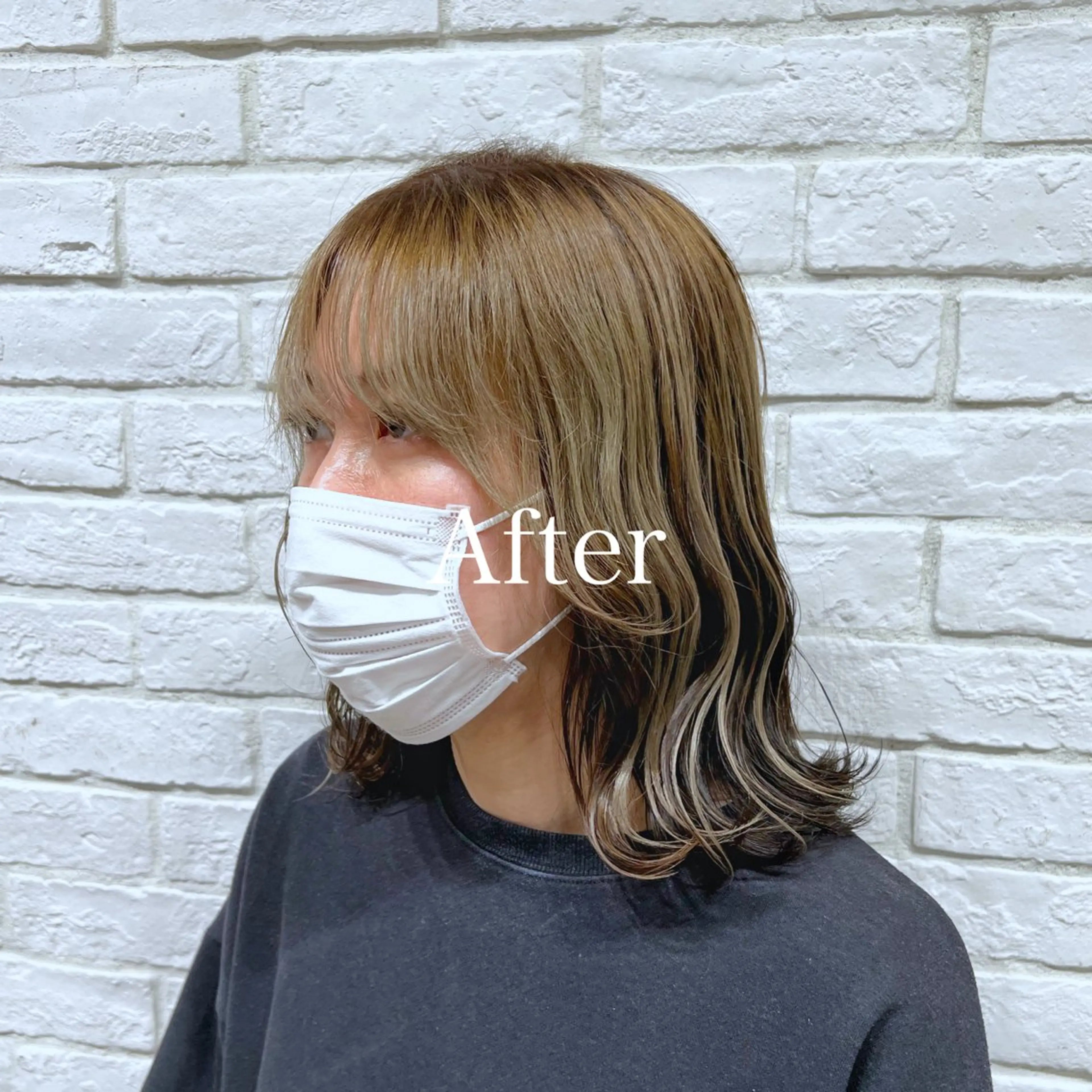 ミディアム カラー レディースヘア💫 加藤たいが🐯のヘアスタイル