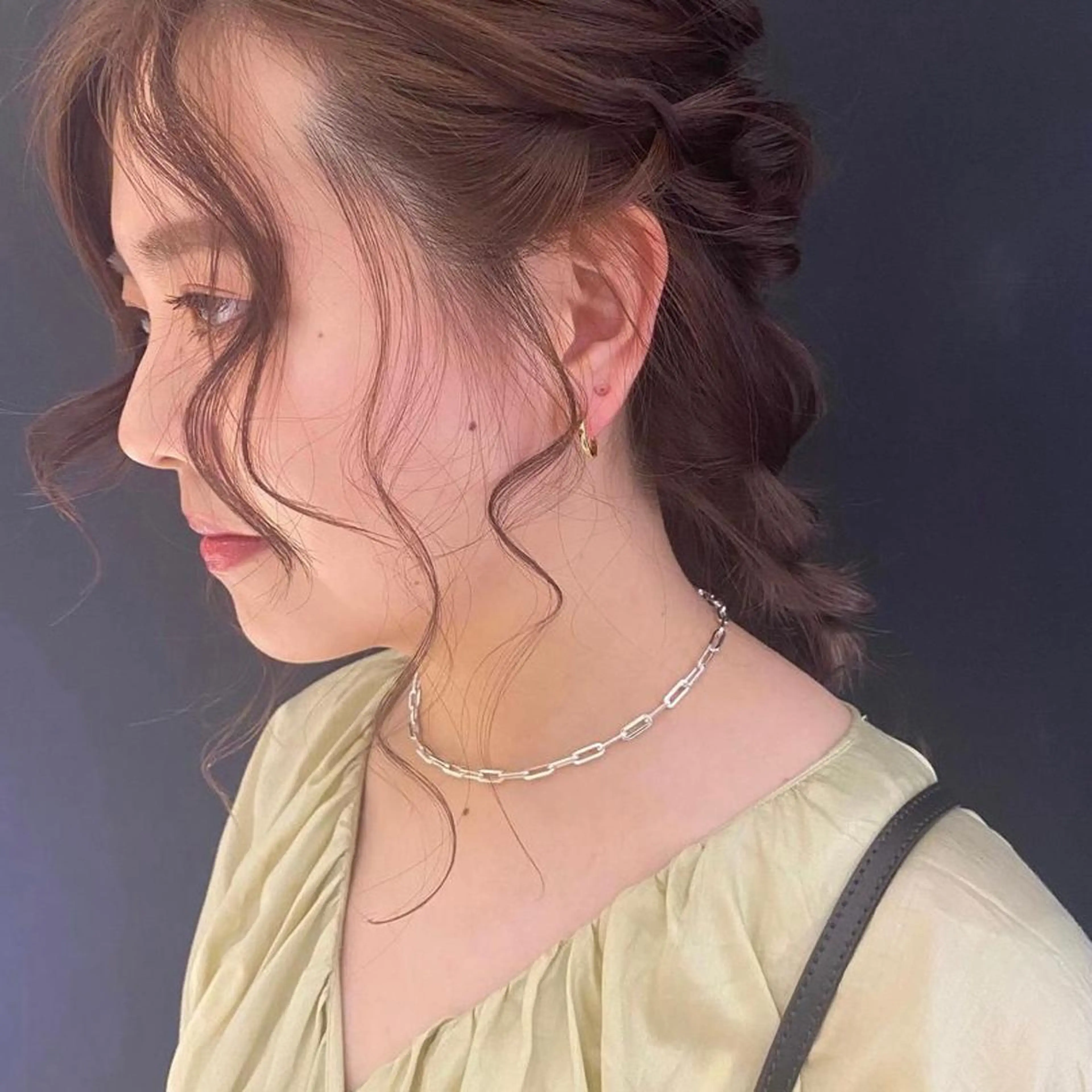 ミディアム ヘアアレンジ クレアラルーチェ 天神西通りのマツエク・マツパデザイン