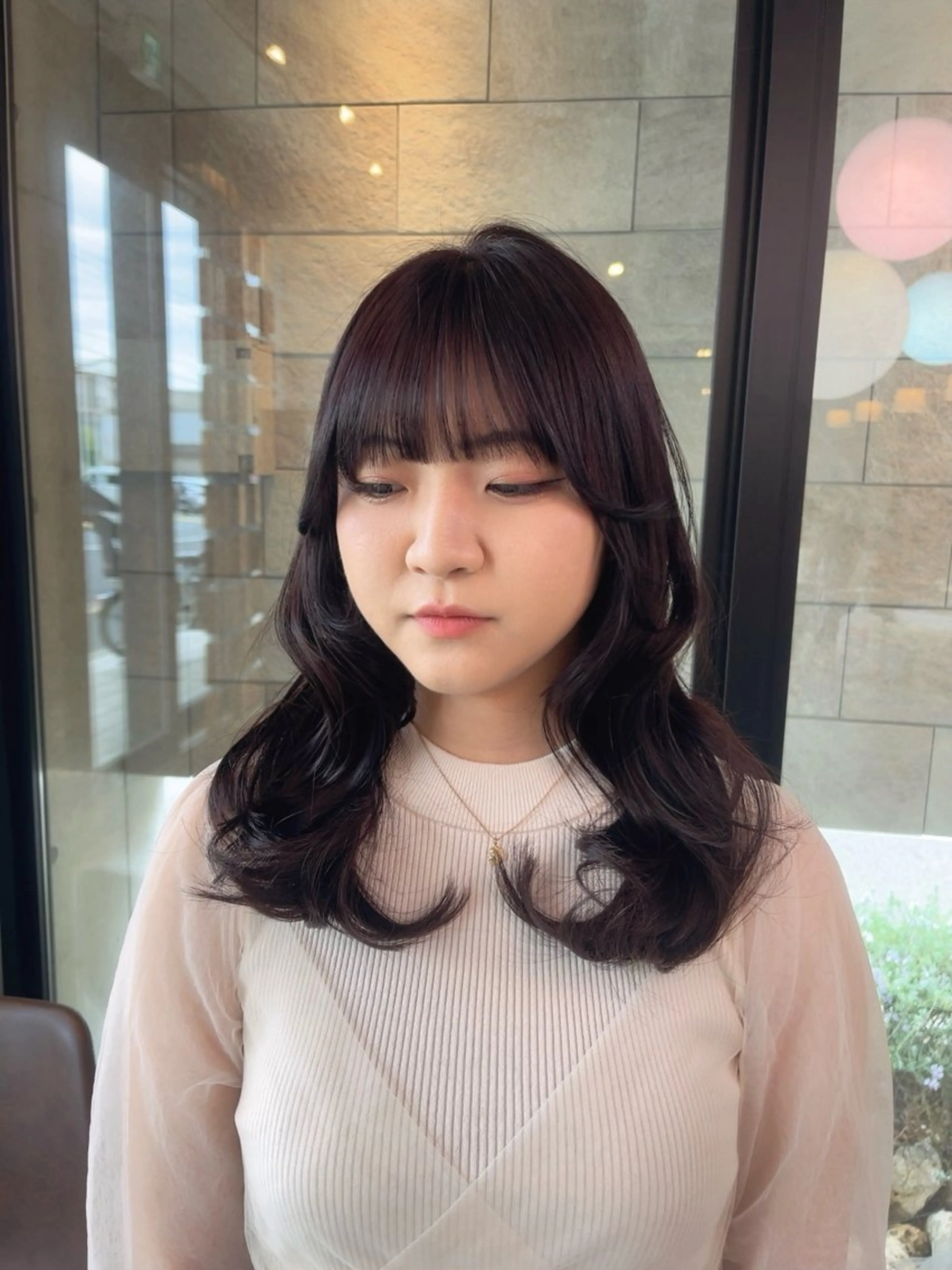 ロング カラー カット ヘアカラー トリートメント haruka ♡レイヤー/透明感のヘアスタイル