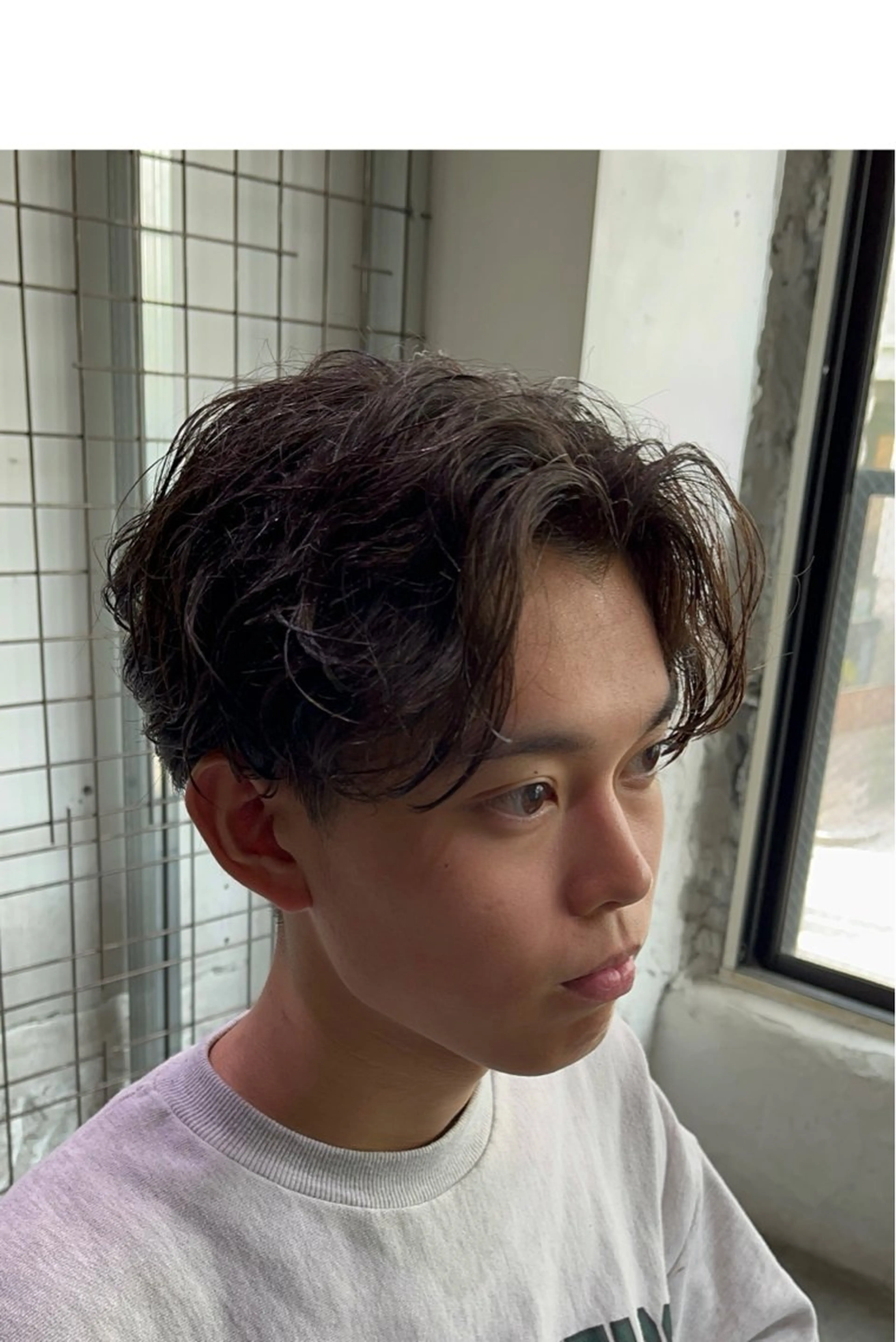 パーマ メンズ センターパート カット パーマ daichi (UMM)のヘアスタイル