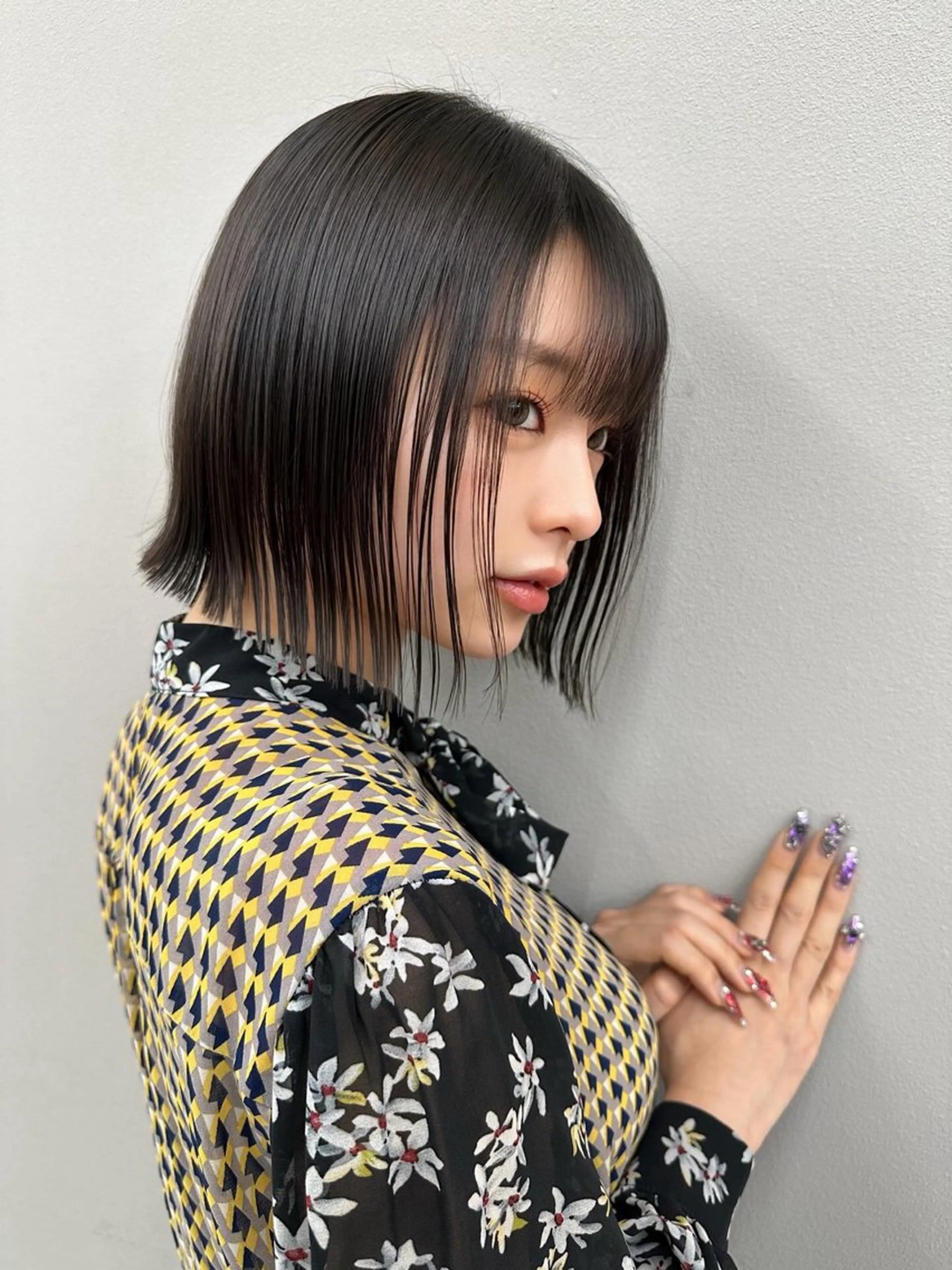 ミディアム カラー カット ヘアカラー トリートメント 韓国/ボブ/レイヤー /髪質改善/まさ❣️のヘアスタイル