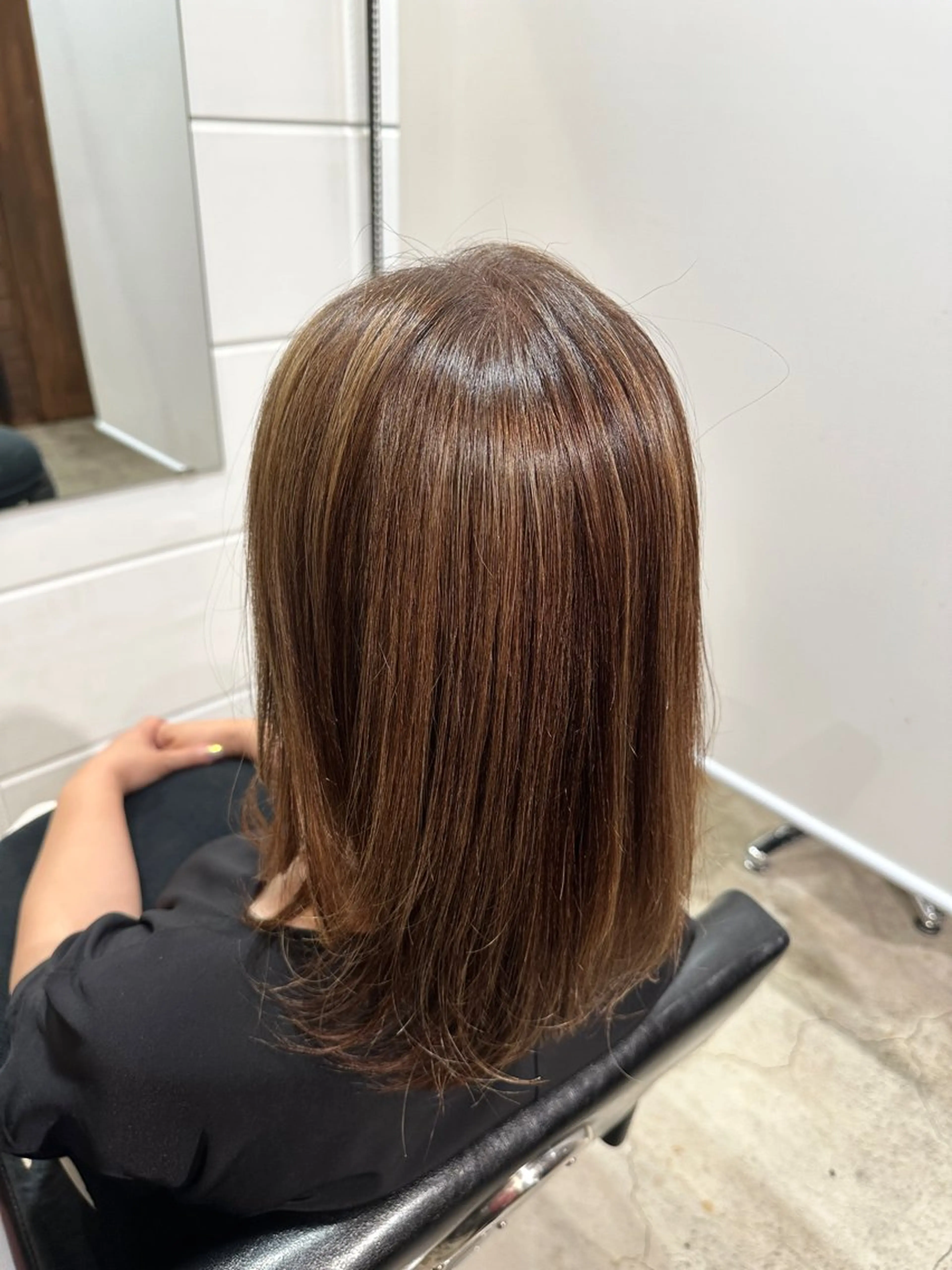 ミディアム トリートメント トリートメント ダブルカラー 大募集中❣️ あいりのヘアスタイル