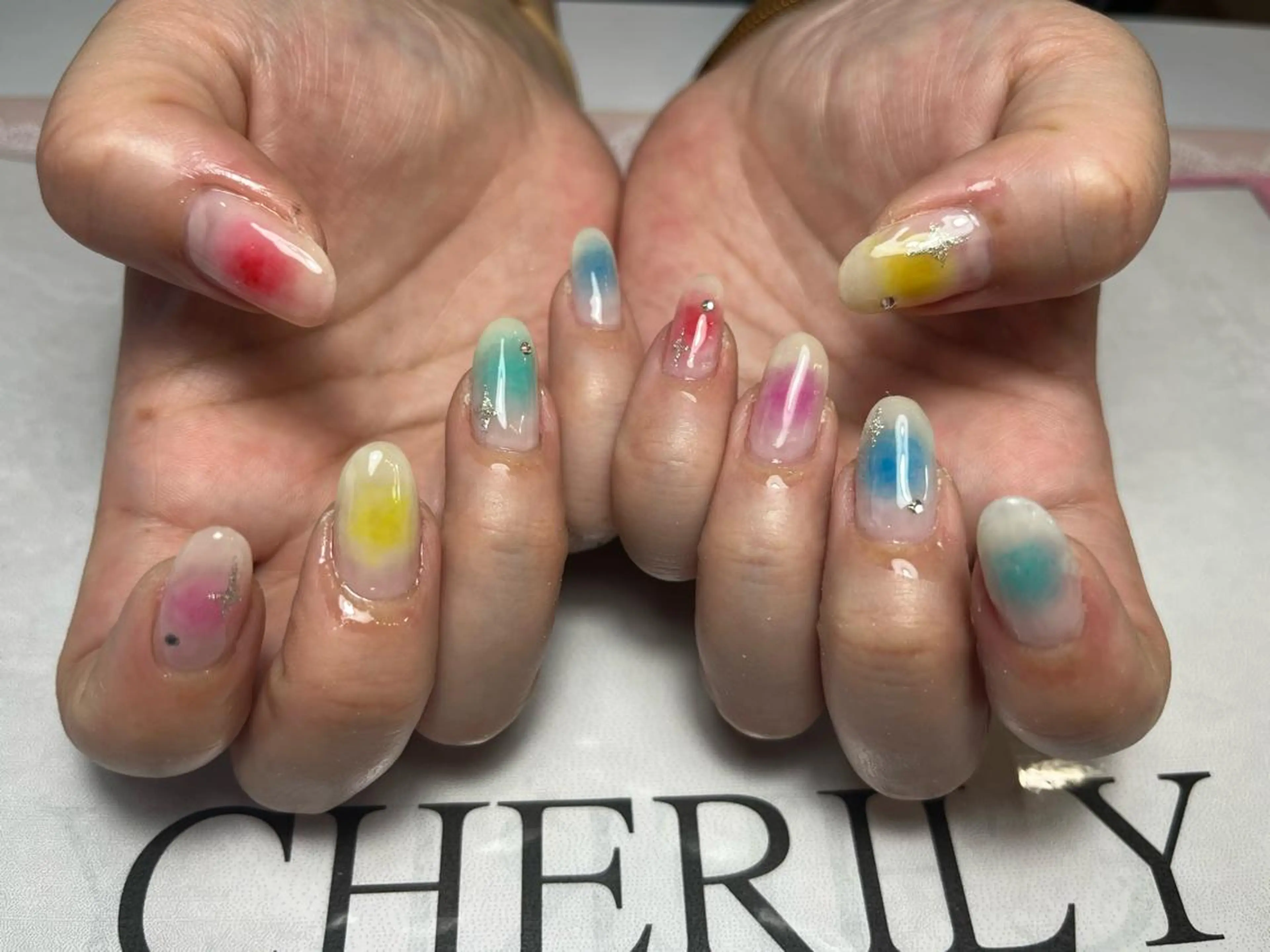 ネイル チークネイル CHERILY SAKURAのネイルデザイン