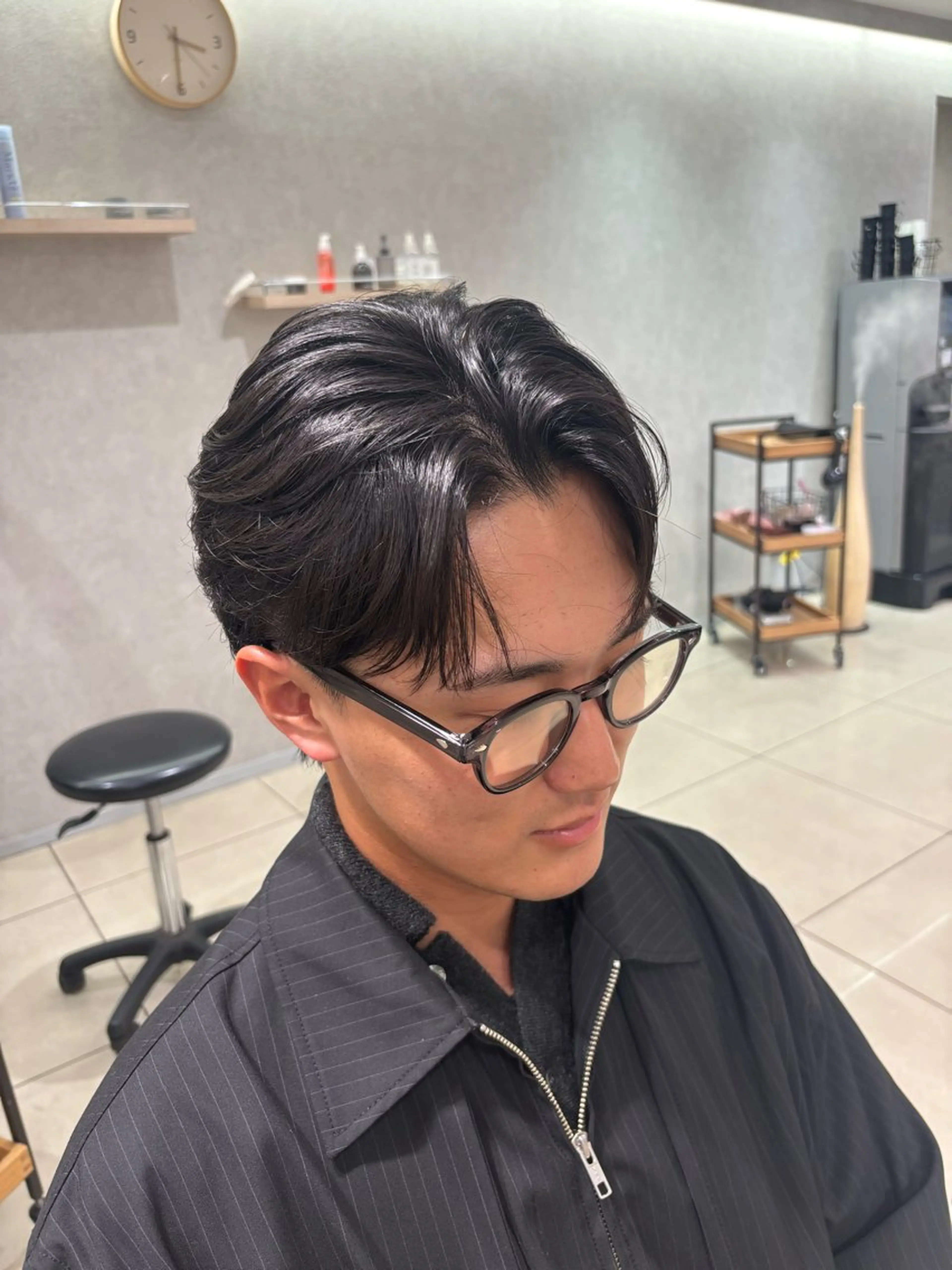 ショート カラー パーマ メンズ カット ヘアセット メンズ支持率エリア No.1/keitaのヘアスタイル