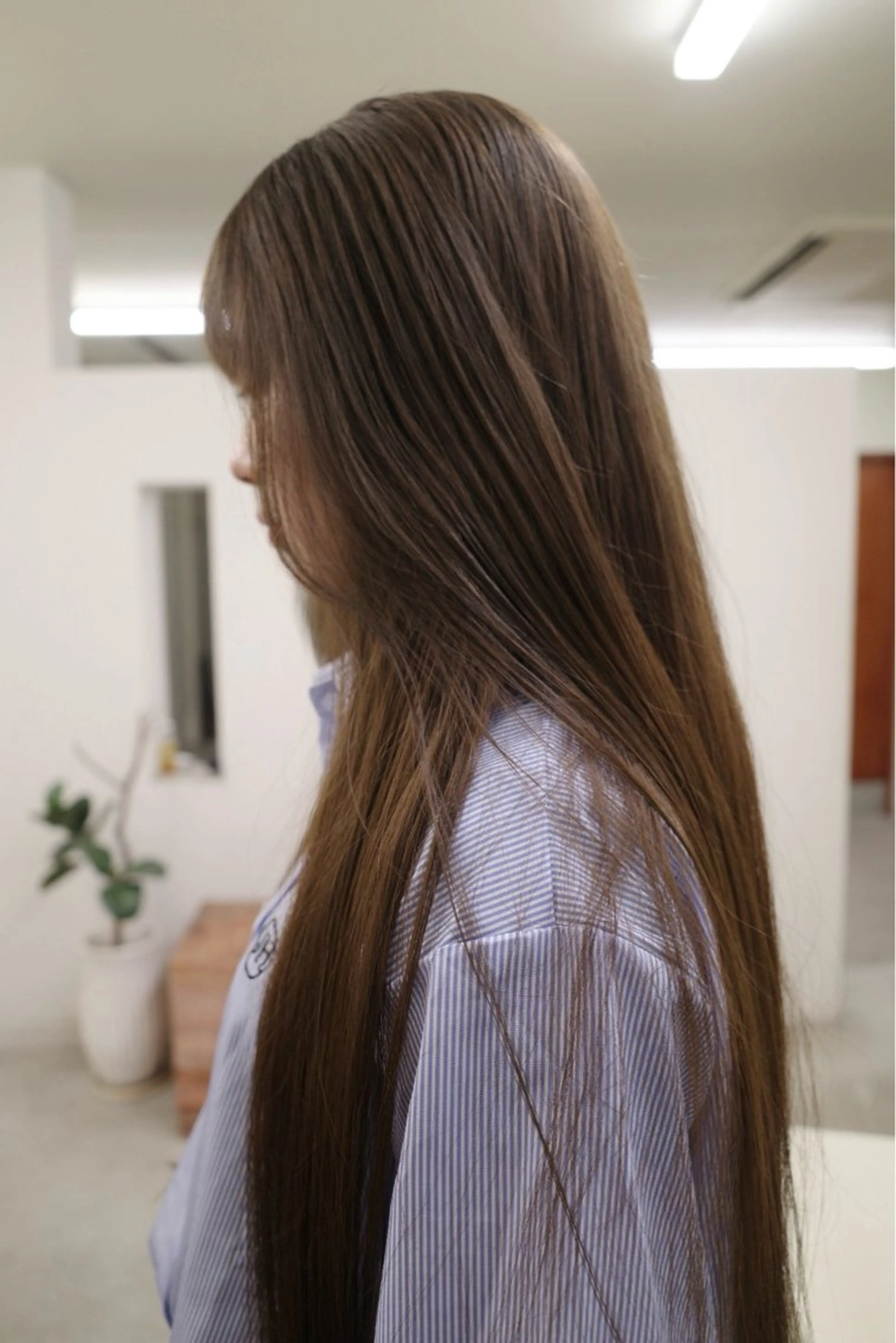 カラー ベージュカラー 佐々木 遥菜のヘアスタイル