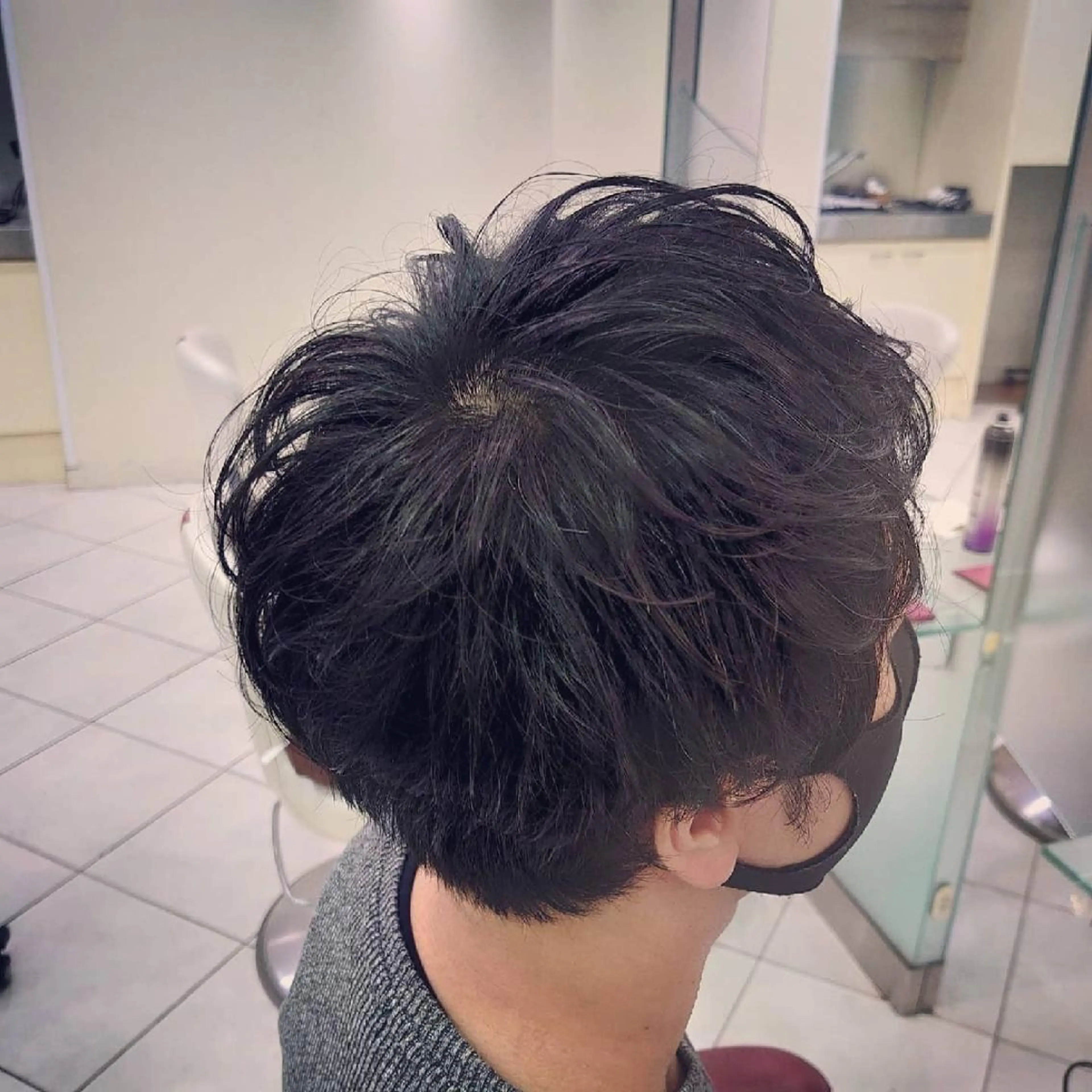 ショート パーマ メンズ マッシュ メンズパーマ 🐺デザインウルフ / 一ノ瀬 凌🐺のヘアスタイル