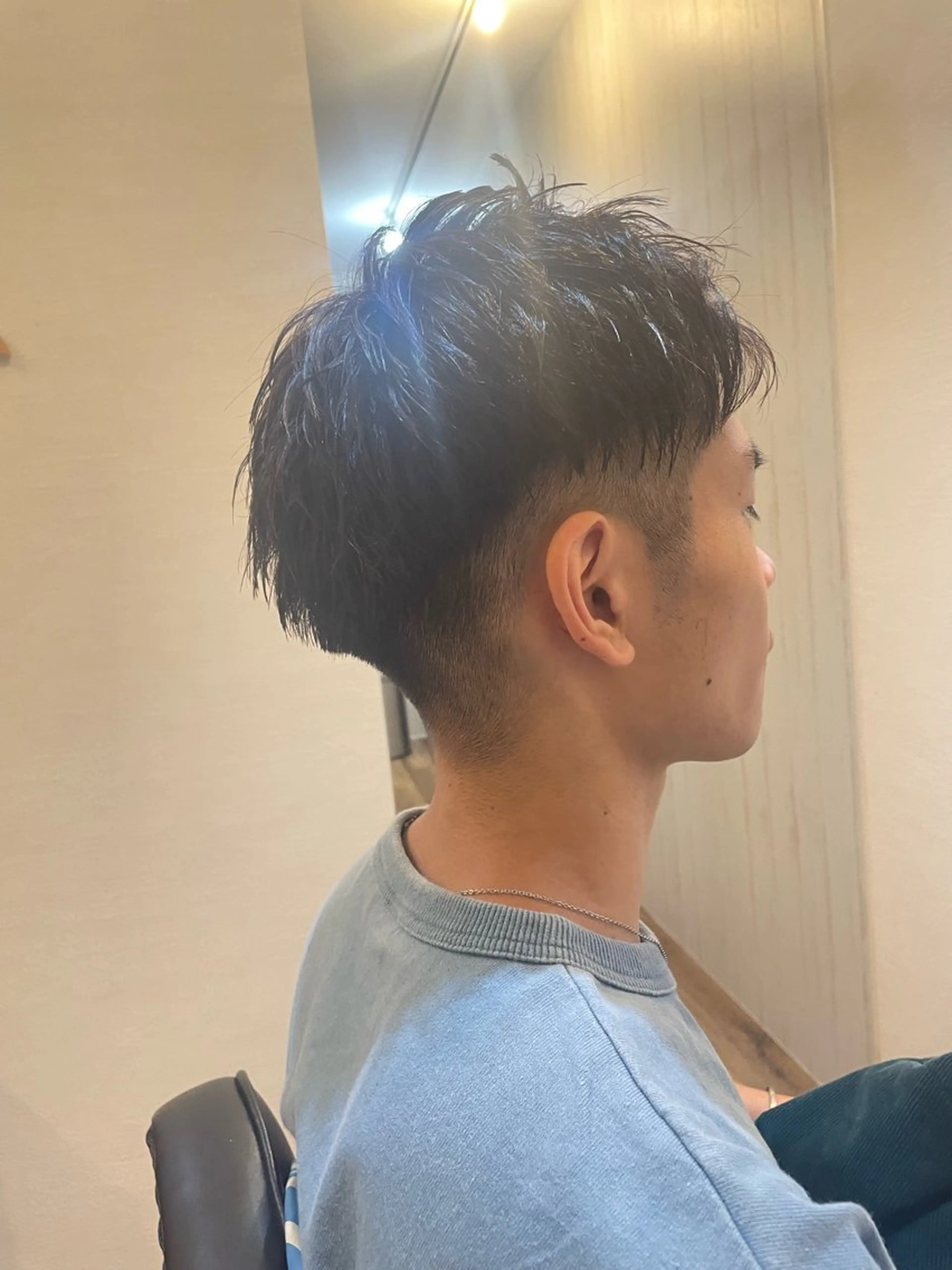 メンズ センターパート マッシュ メンズパーマ メンズツイストパーマ ツーブロック カット ヘアセット 心斎橋/メンズ /ルレイル/地形真希のヘアスタイル