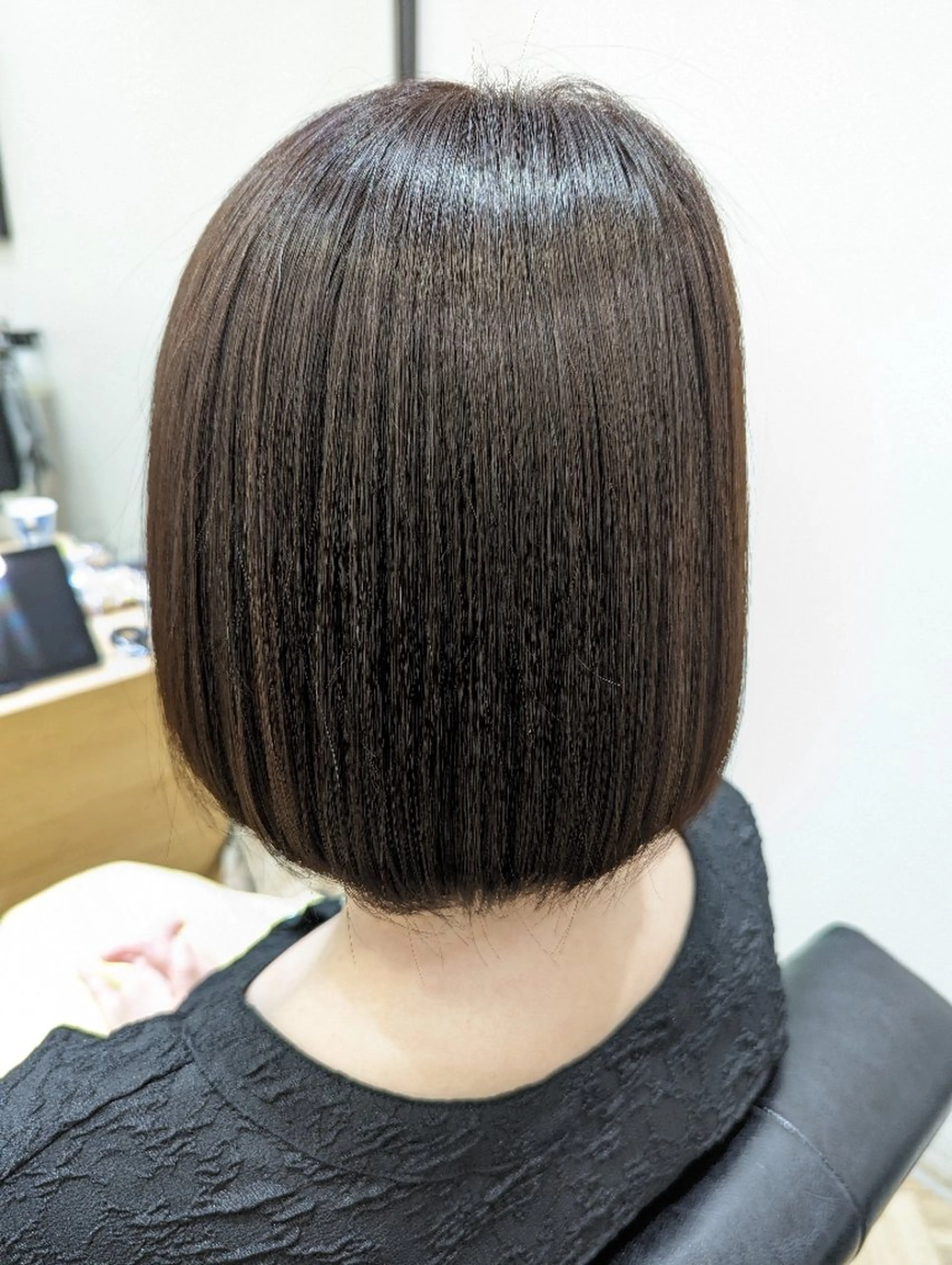 ショート くせ毛 ヘアカラー トリートメント ✨METEO導入店✨ 髪質改善×縮毛矯正のヘアスタイル