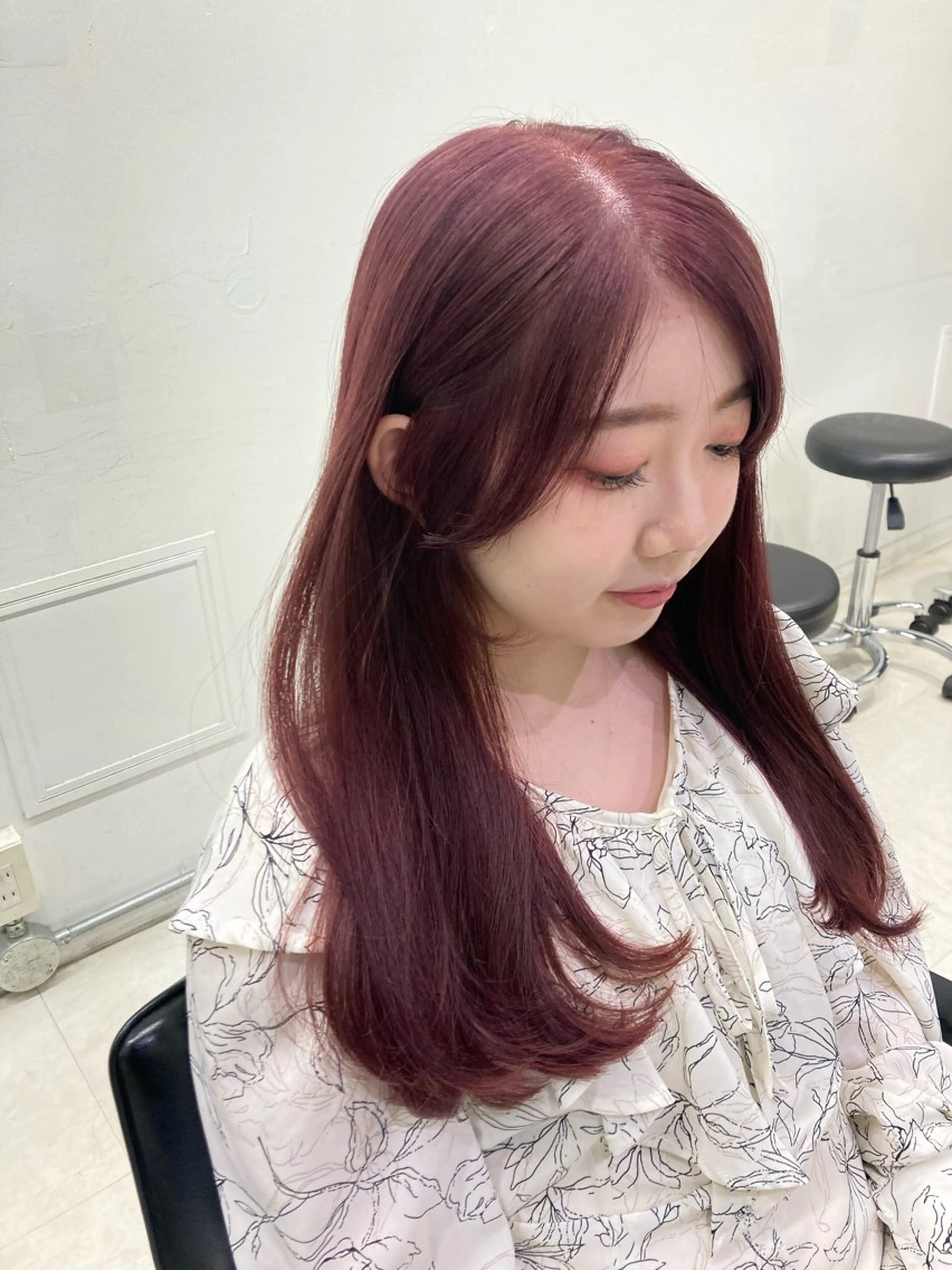 カラー カット ヘアカラー トリートメント ヘッドスパ 💖ブリーチなし透明 感💖ASAHIのヘアスタイル