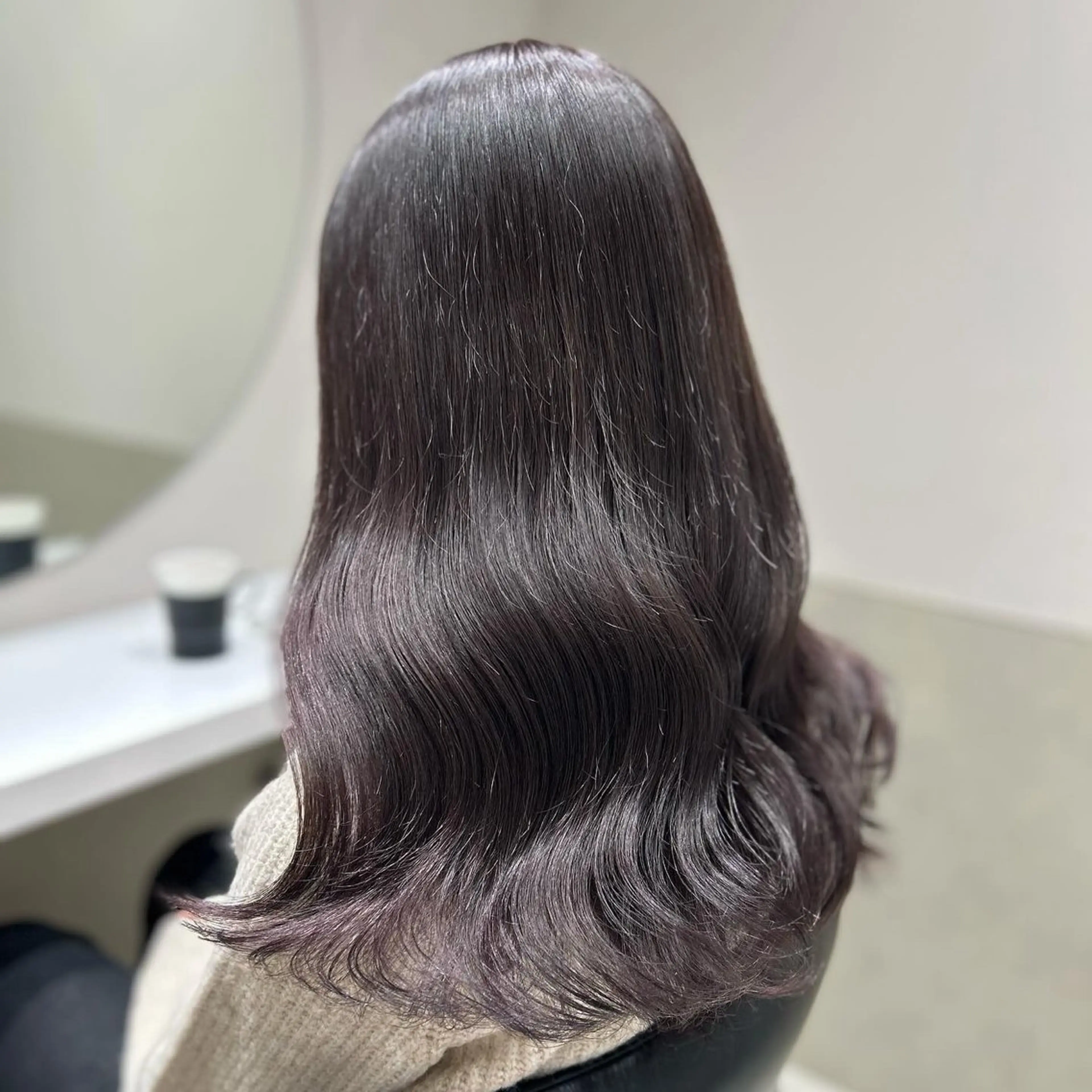 セミロング カラー ヘアアレンジ ヘアカラー トリートメント mai🍑暖色カラー /レイヤー💖のヘアスタイル