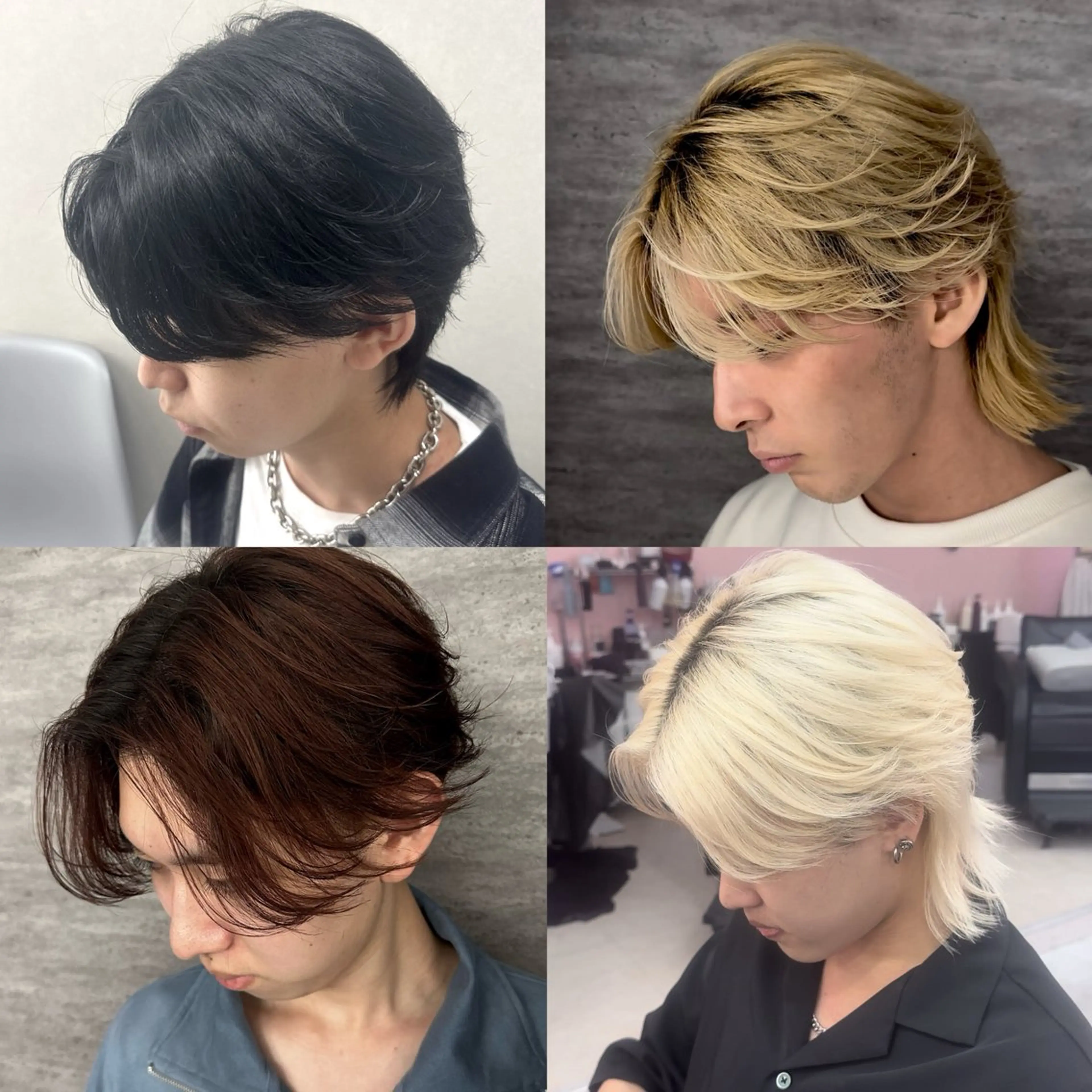 メンズ カット ニュアンス/フェザー /ウルフ/伶馬のヘアスタイル