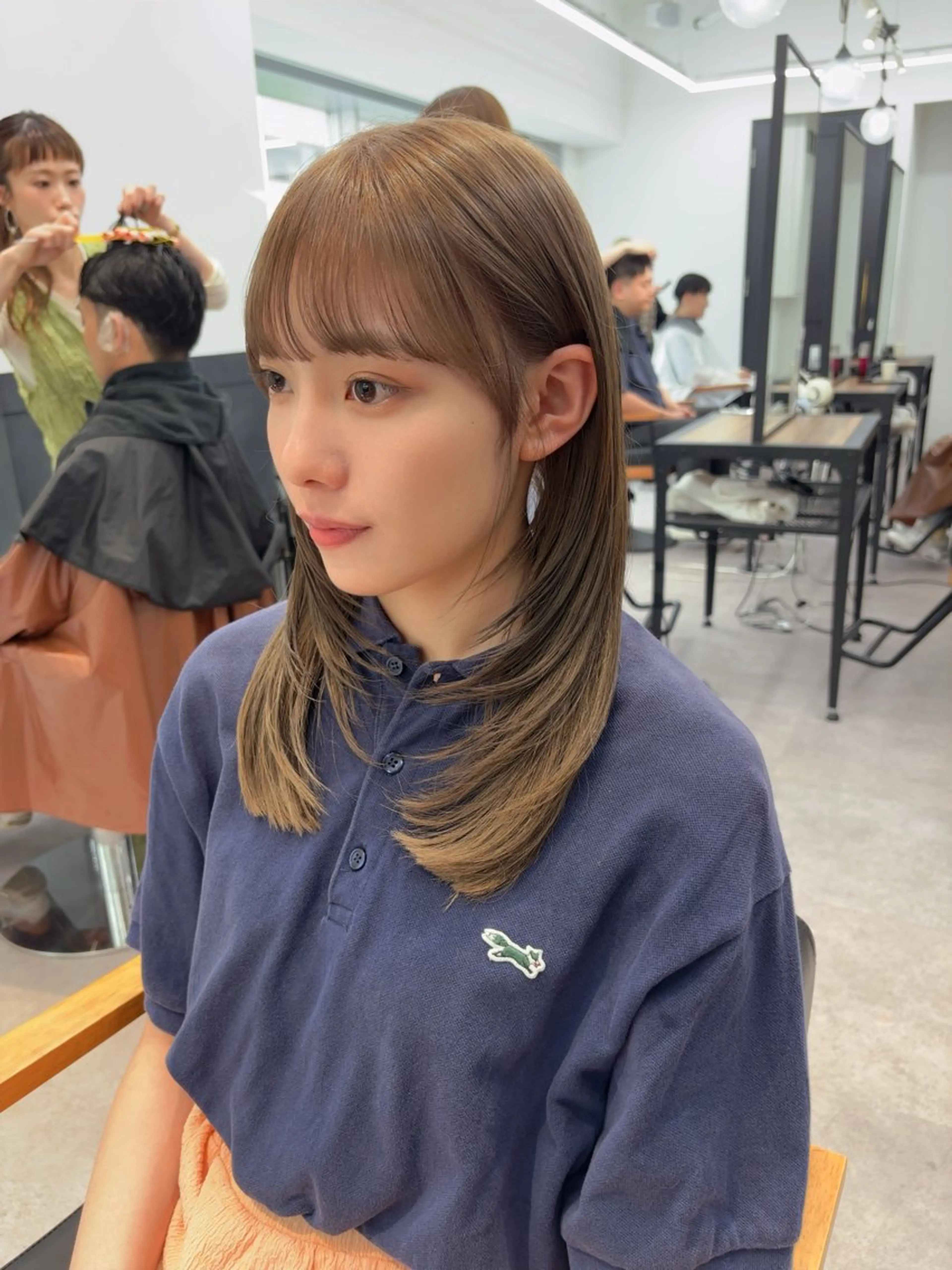ロング カラー カット ヘアカラー ダブルカラー 🌙ｃｈｉｎａｒｉのヘアスタイル
