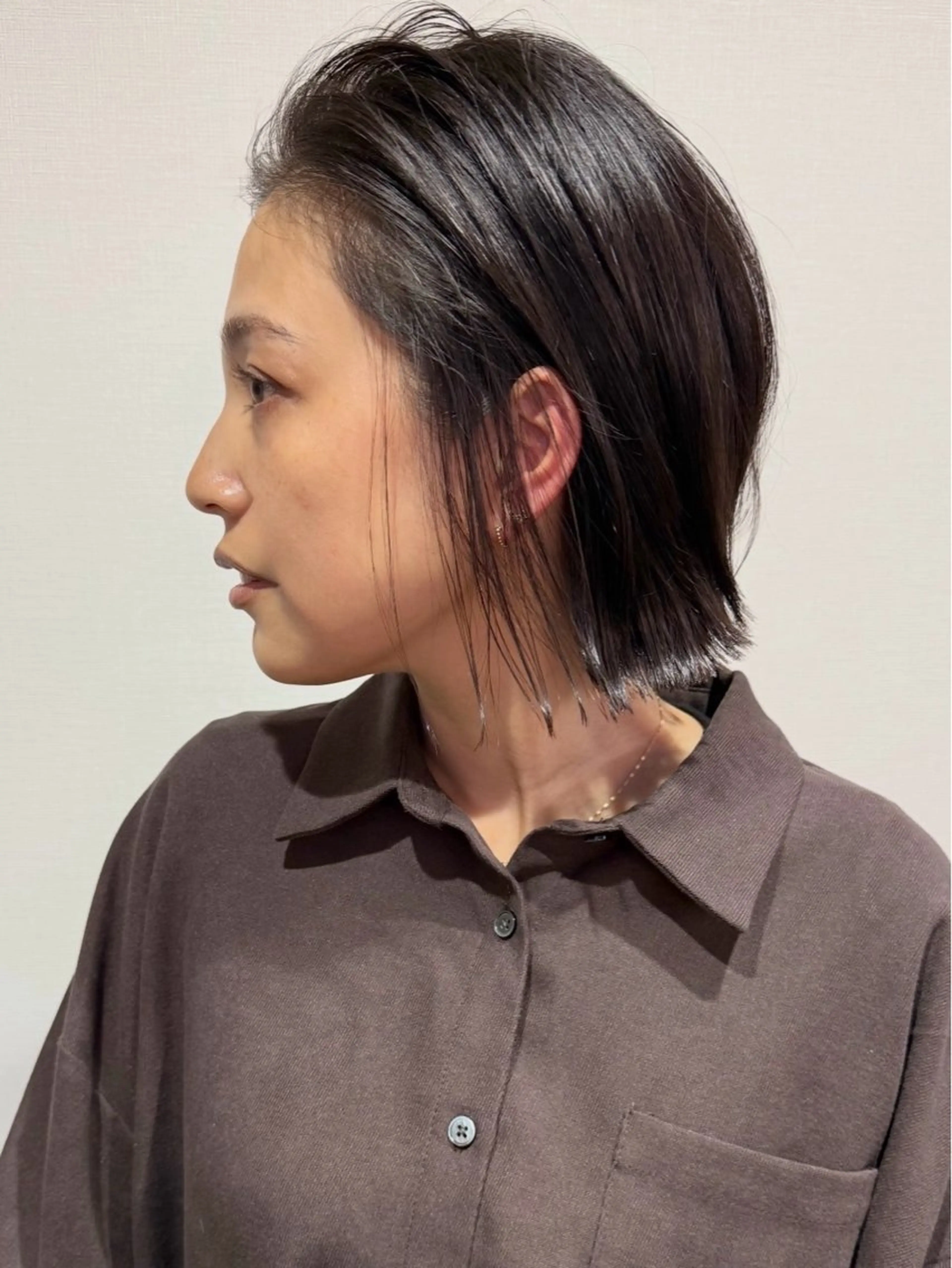 ショート カラー ボブ カット ヘアカラー トリートメント 田室 和幸のヘアスタイル