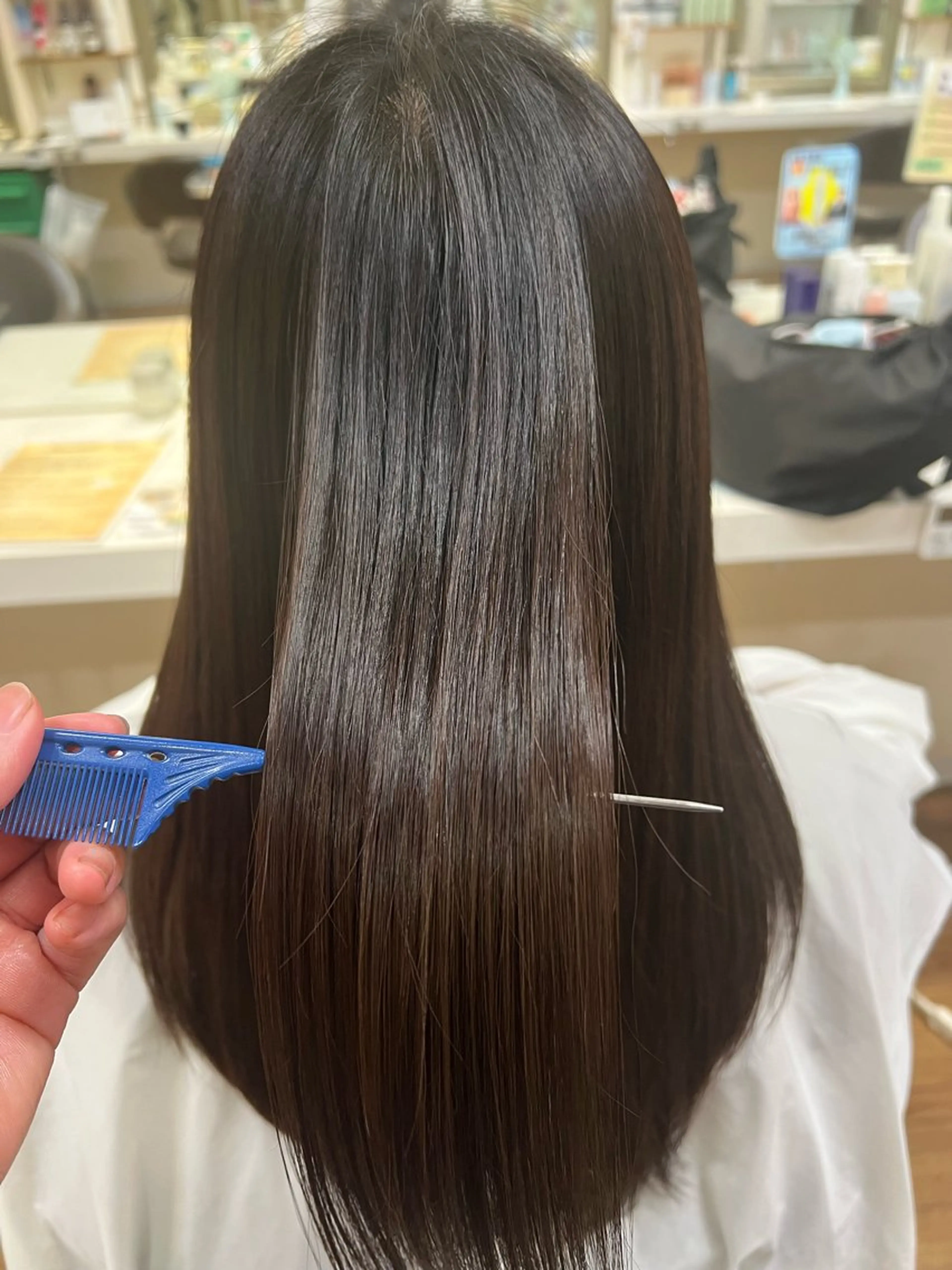 ミディアム 朝が楽になる艶髪縮毛 ✨中稲明梨のヘアスタイル