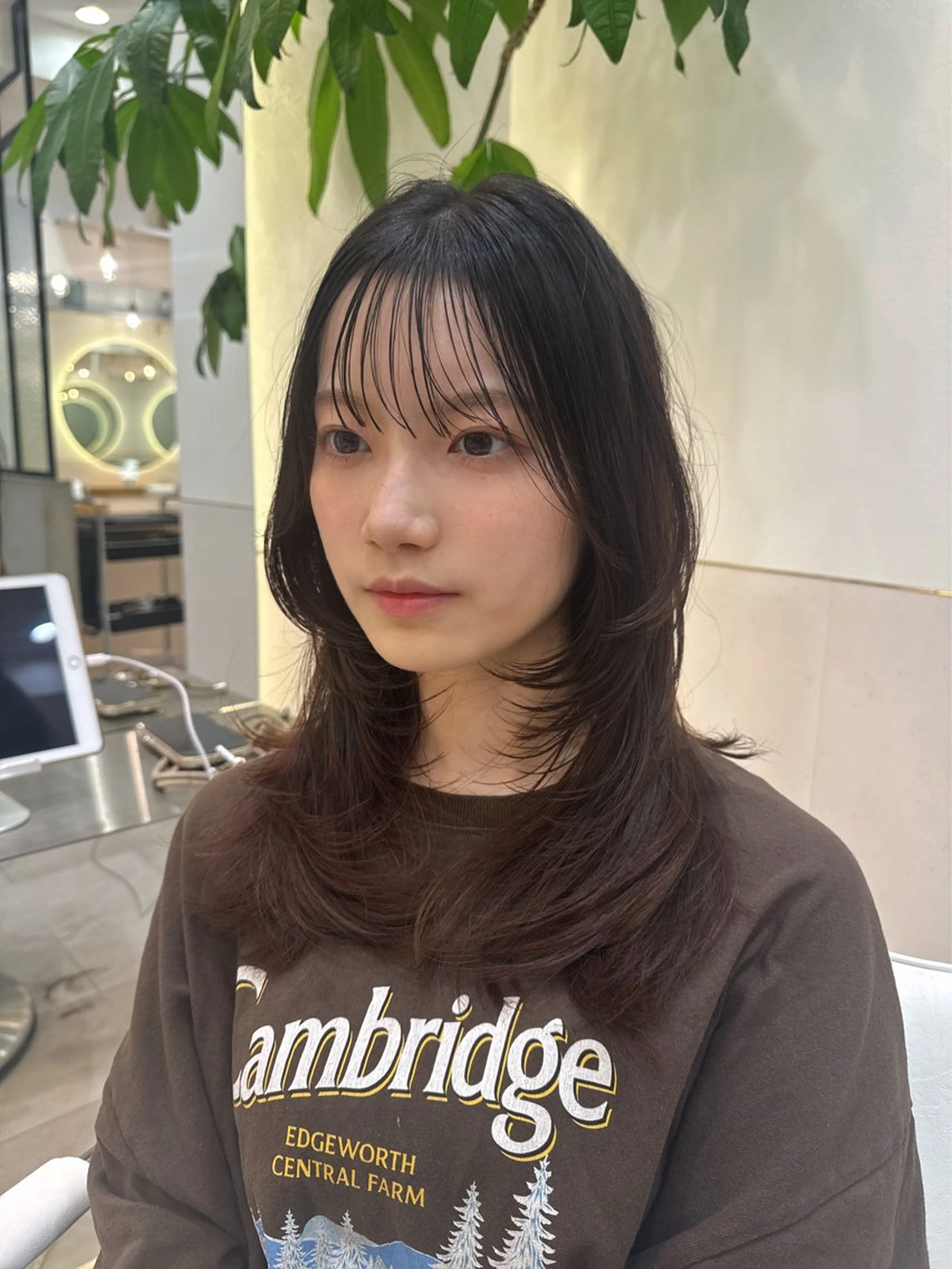 ロング カラー パーマ ハッシュカット レイヤーカット 絶対垢抜けレイヤー/ 透明感カラーリョウヤのヘアスタイル