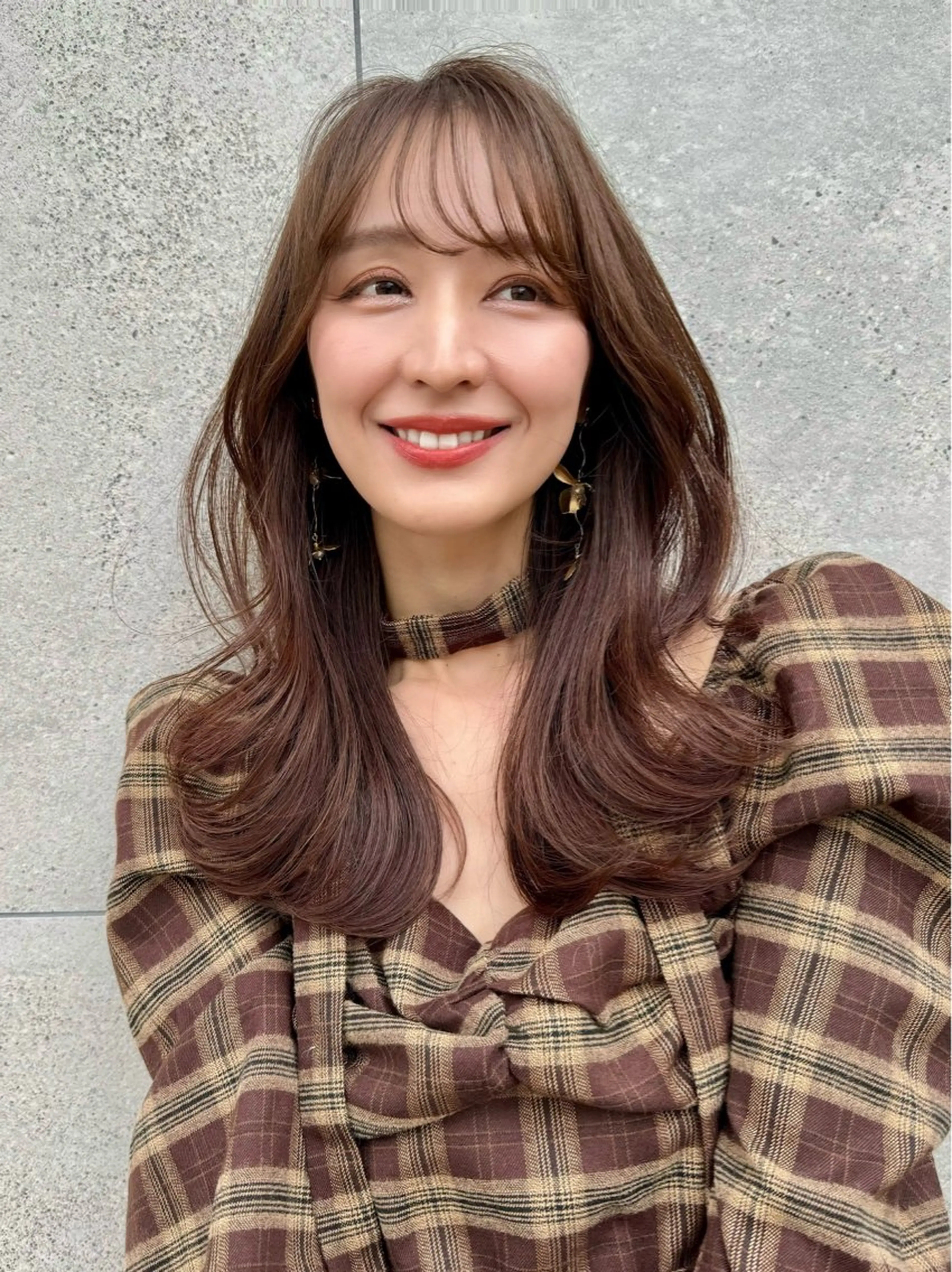 ロング カラー 透明感カラー🤎 中川智帆のヘアスタイル