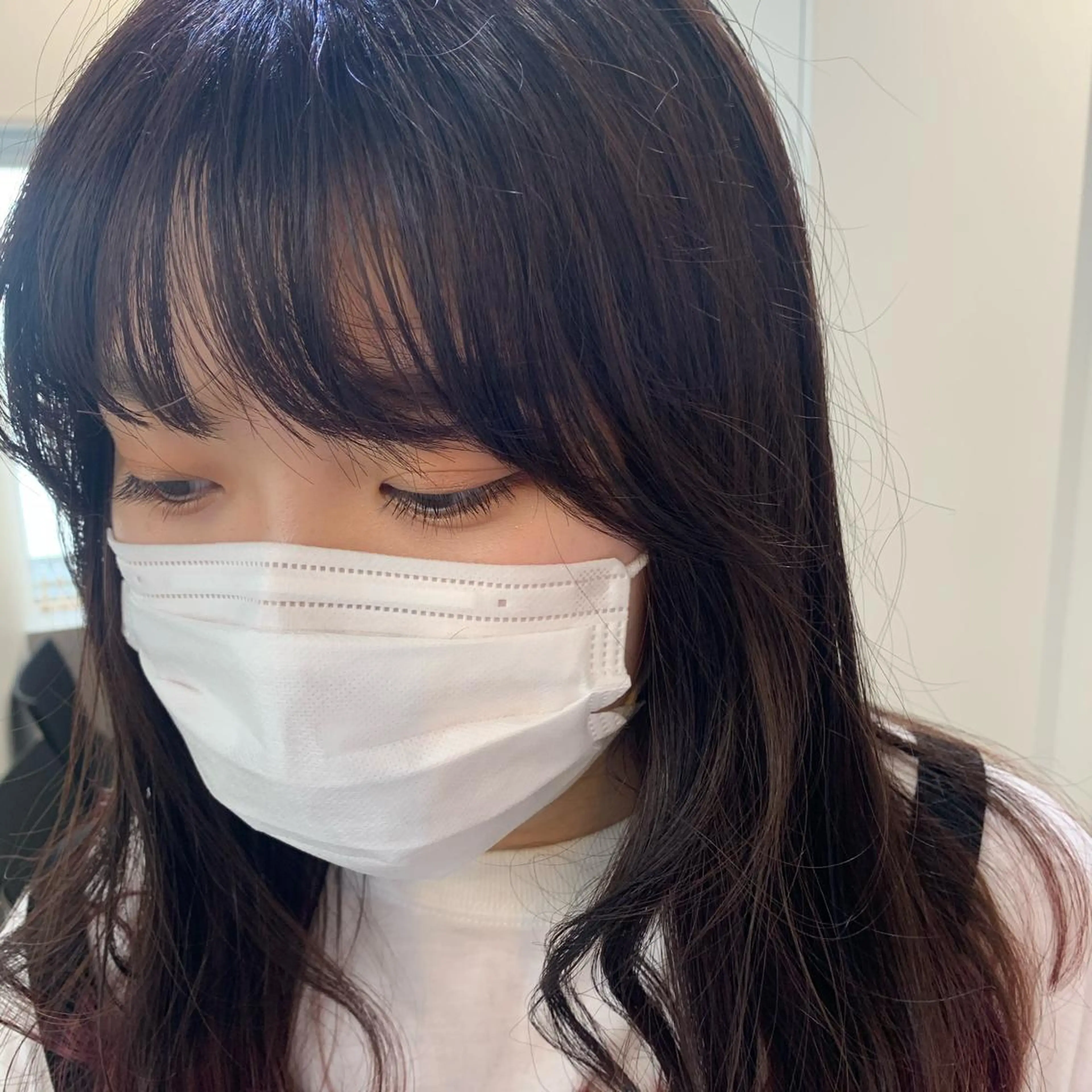 セミロング カラー 小顔カット MARU パーマ/レイヤーのヘアスタイル