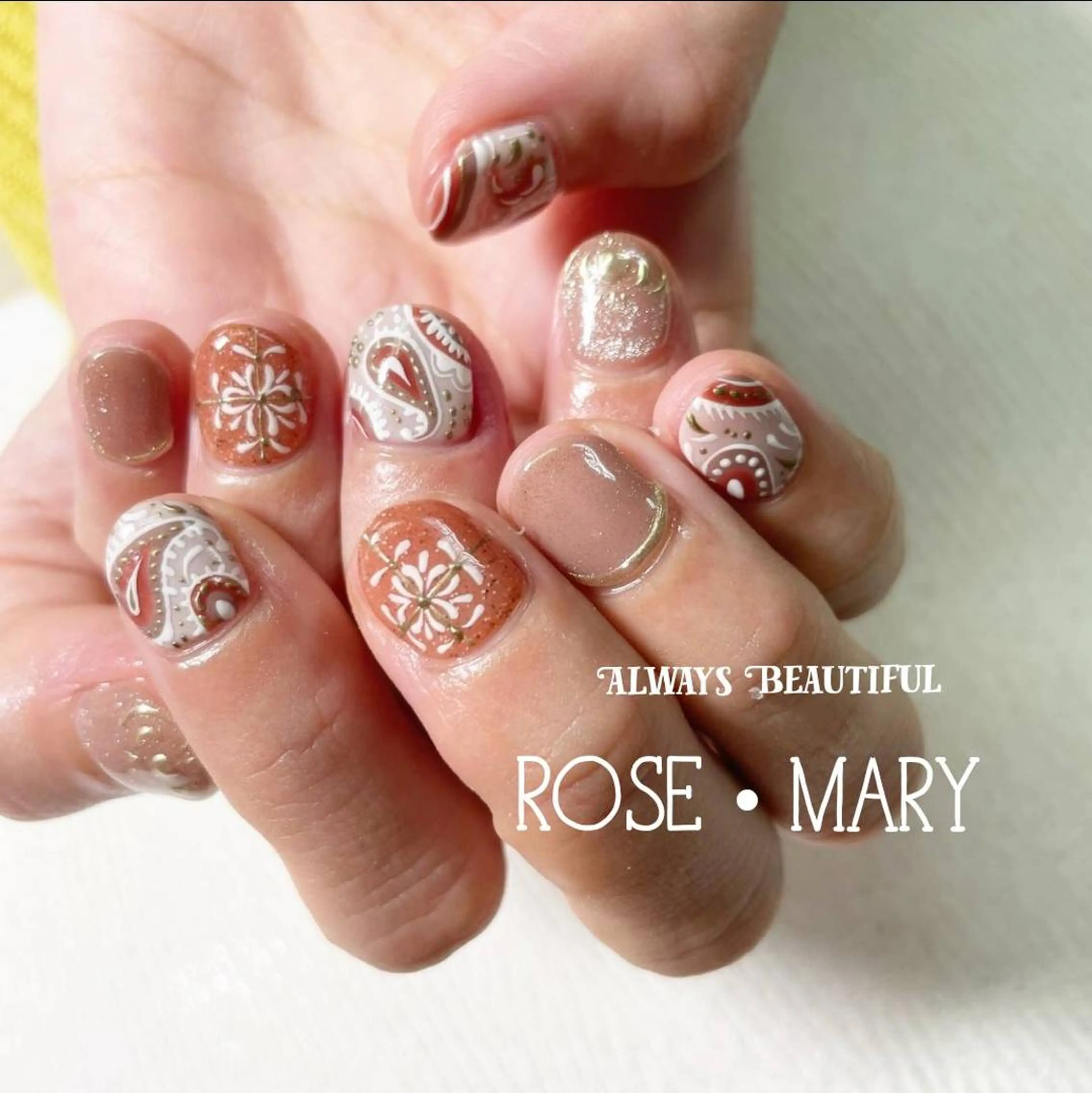 ネイル ハンドネイル ROSE・ MARY 鈴木のネイルデザイン