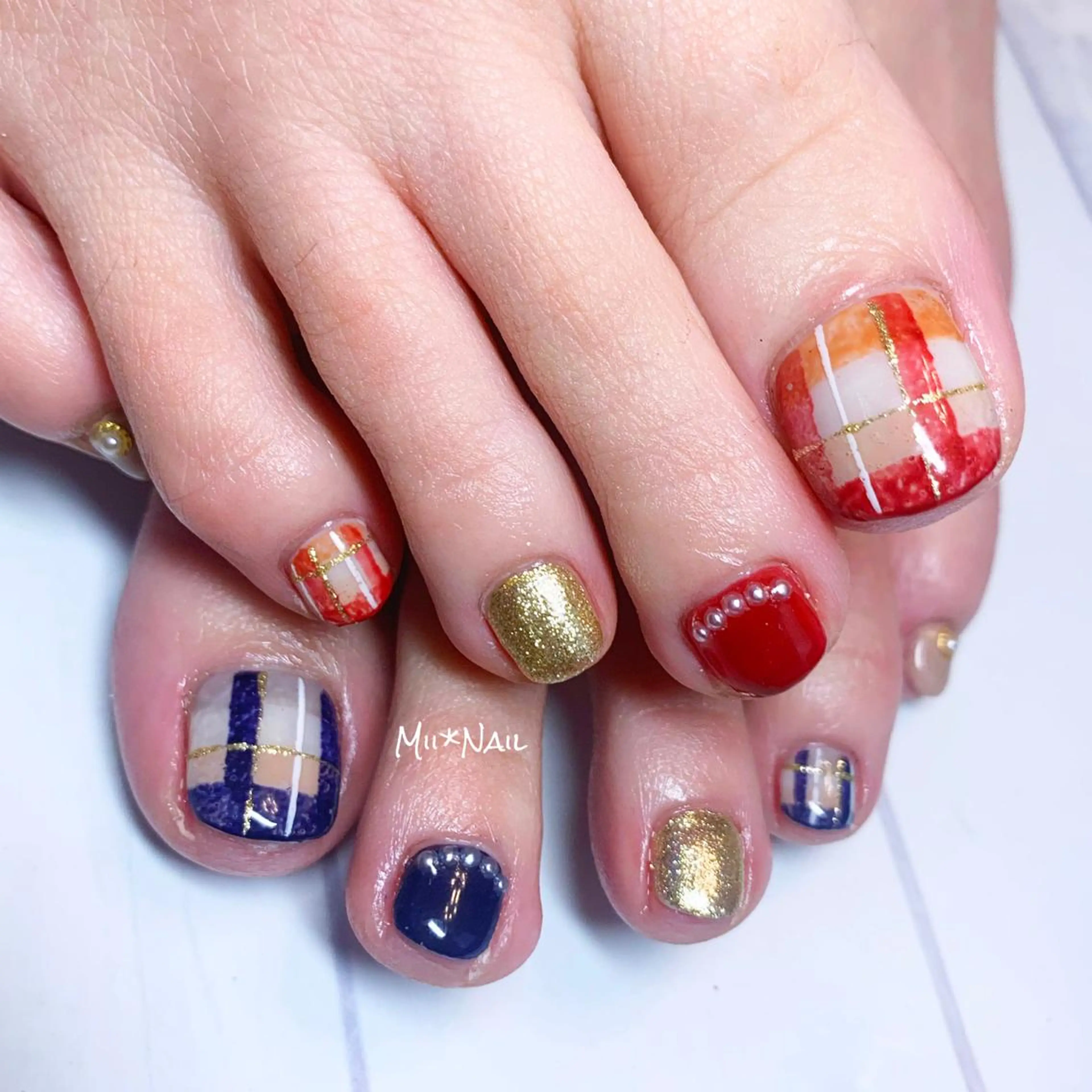ネイル フットネイル MII*NAIL／ 美フォルムsalonのネイルデザイン