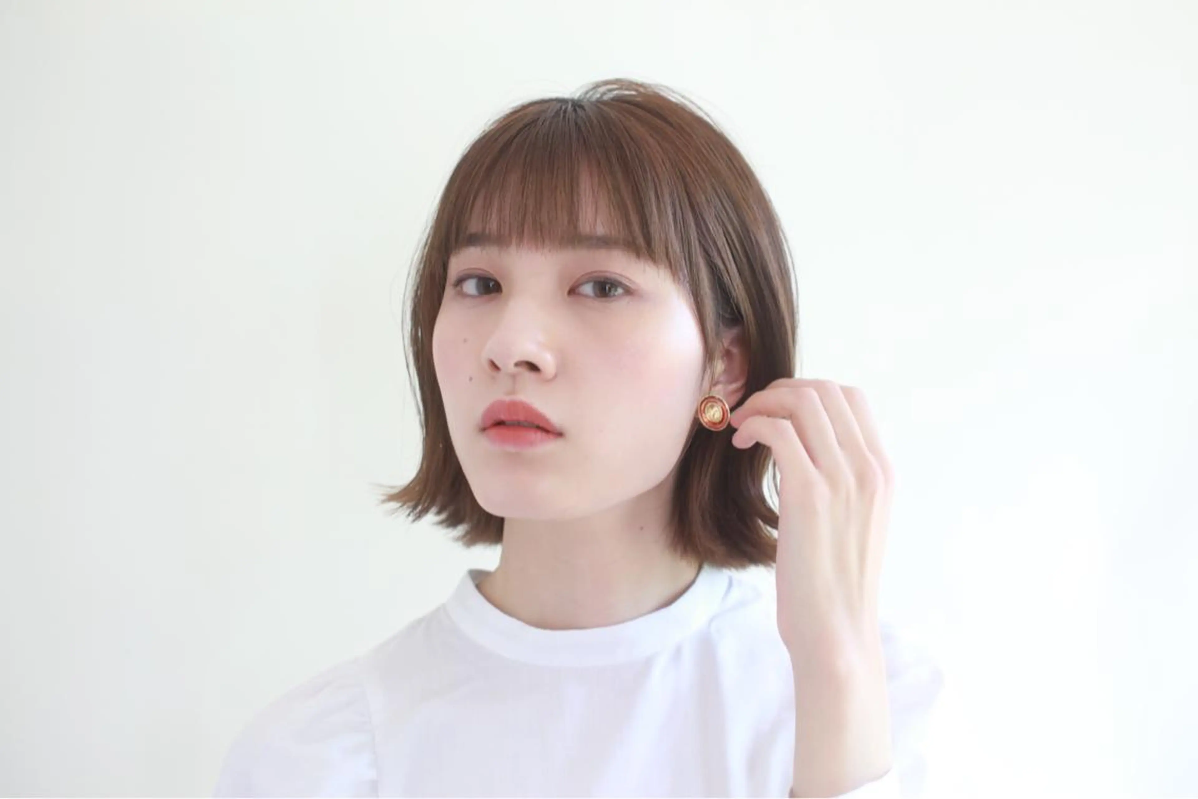 前髪カットの写真