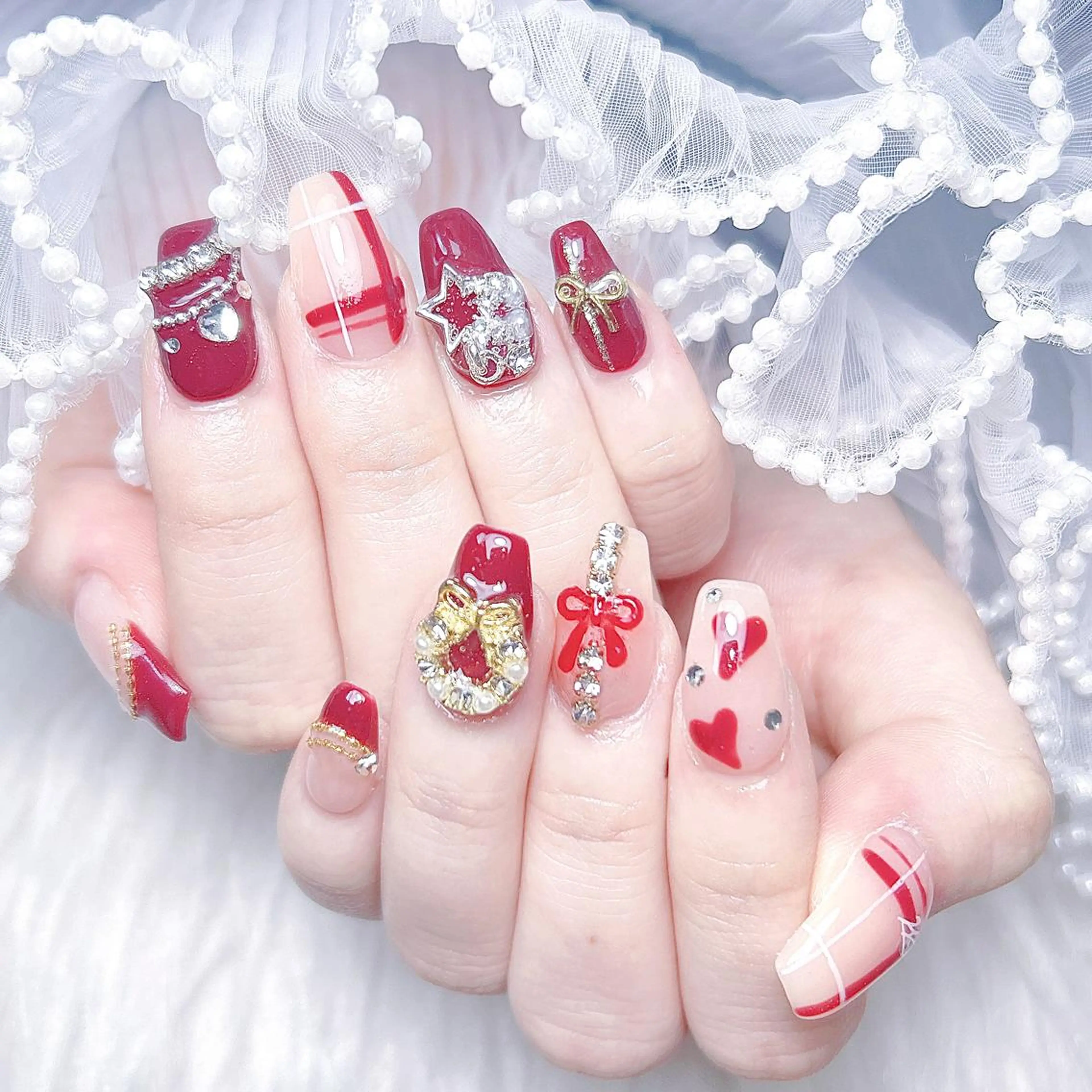 ネイル ハンドネイル 🎀ゆうず 𝜗𝜚 ྀིのネイルデザイン
