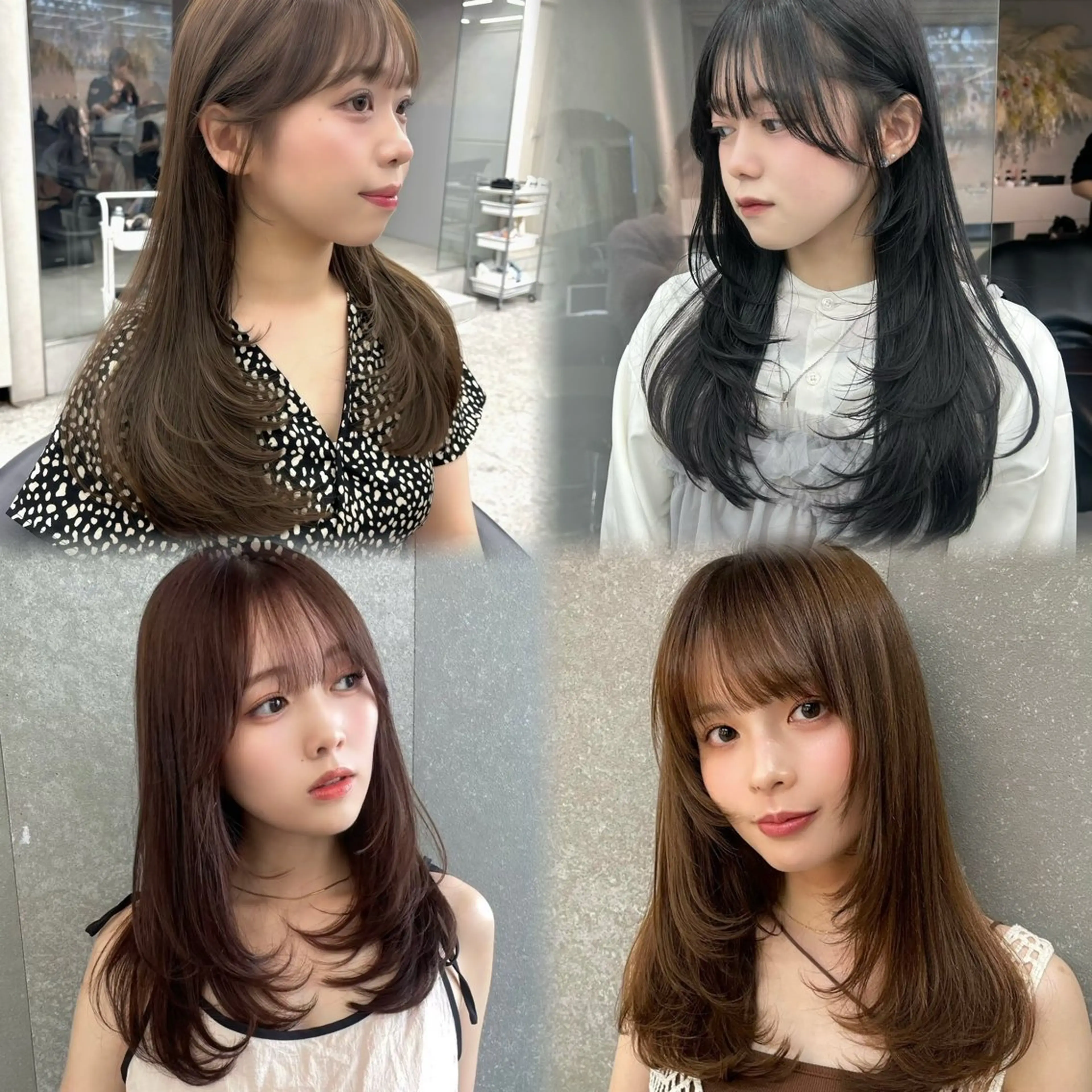 ミディアム カラー ヘアアレンジ カット ヘアカラー fumika🎀 ベージュのヘアスタイル