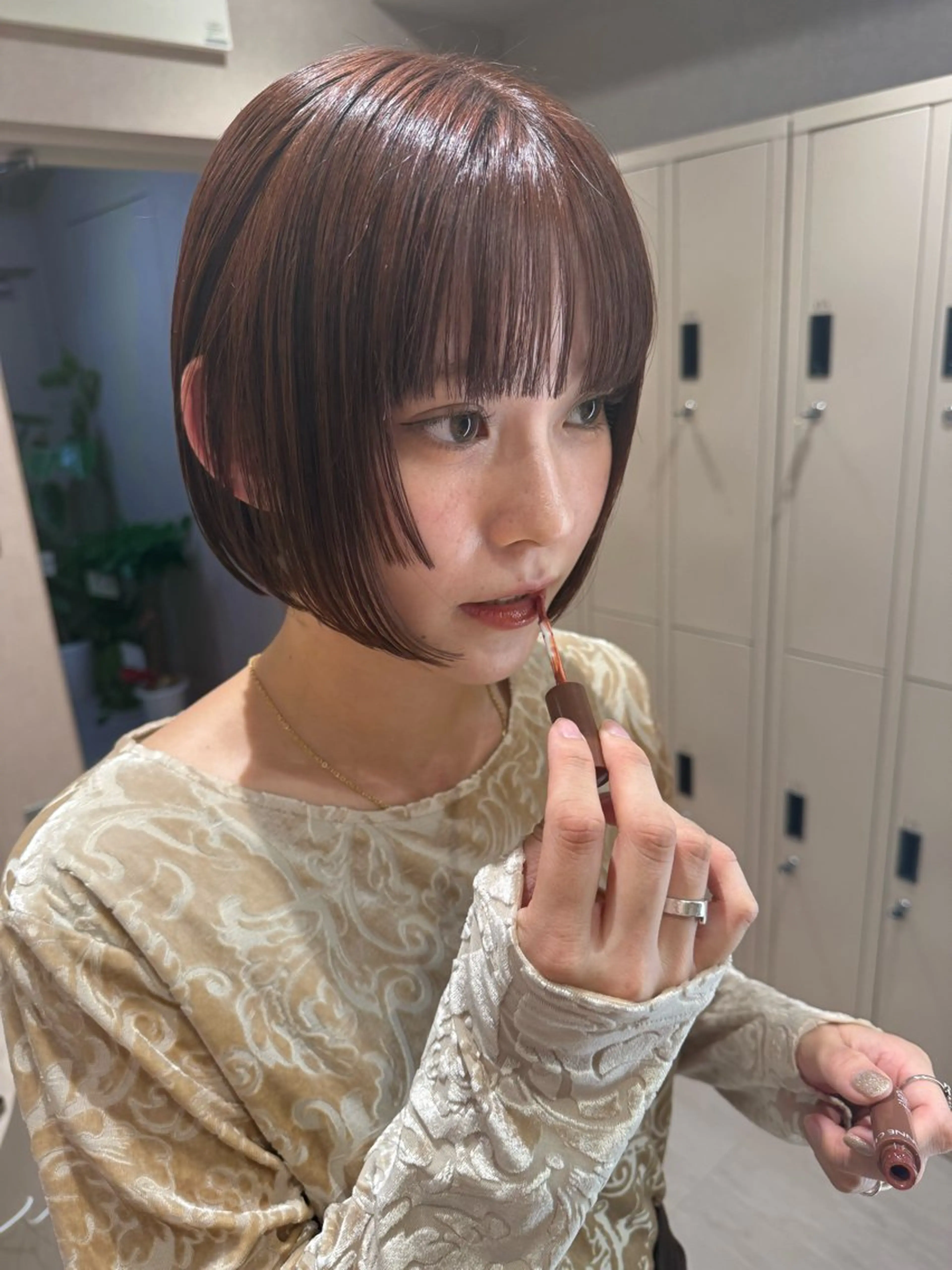 ミディアム カット ヘアカラー トリートメント Yuuna🫧 / giinii横浜のヘアスタイル