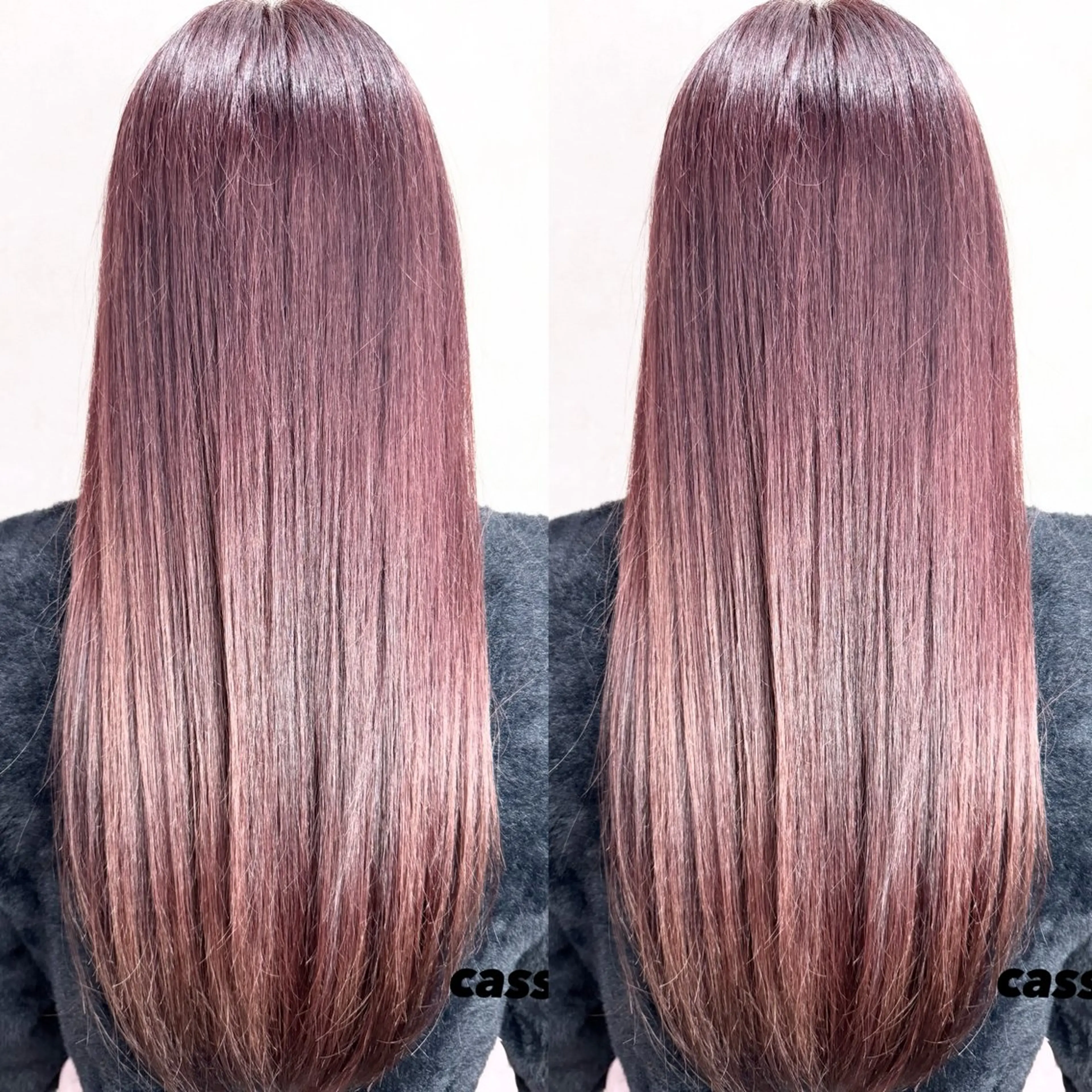 ロング カラー ブリーチ カシス レッドカラー 🫧大人艶髪🫧 タクミのヘアスタイル