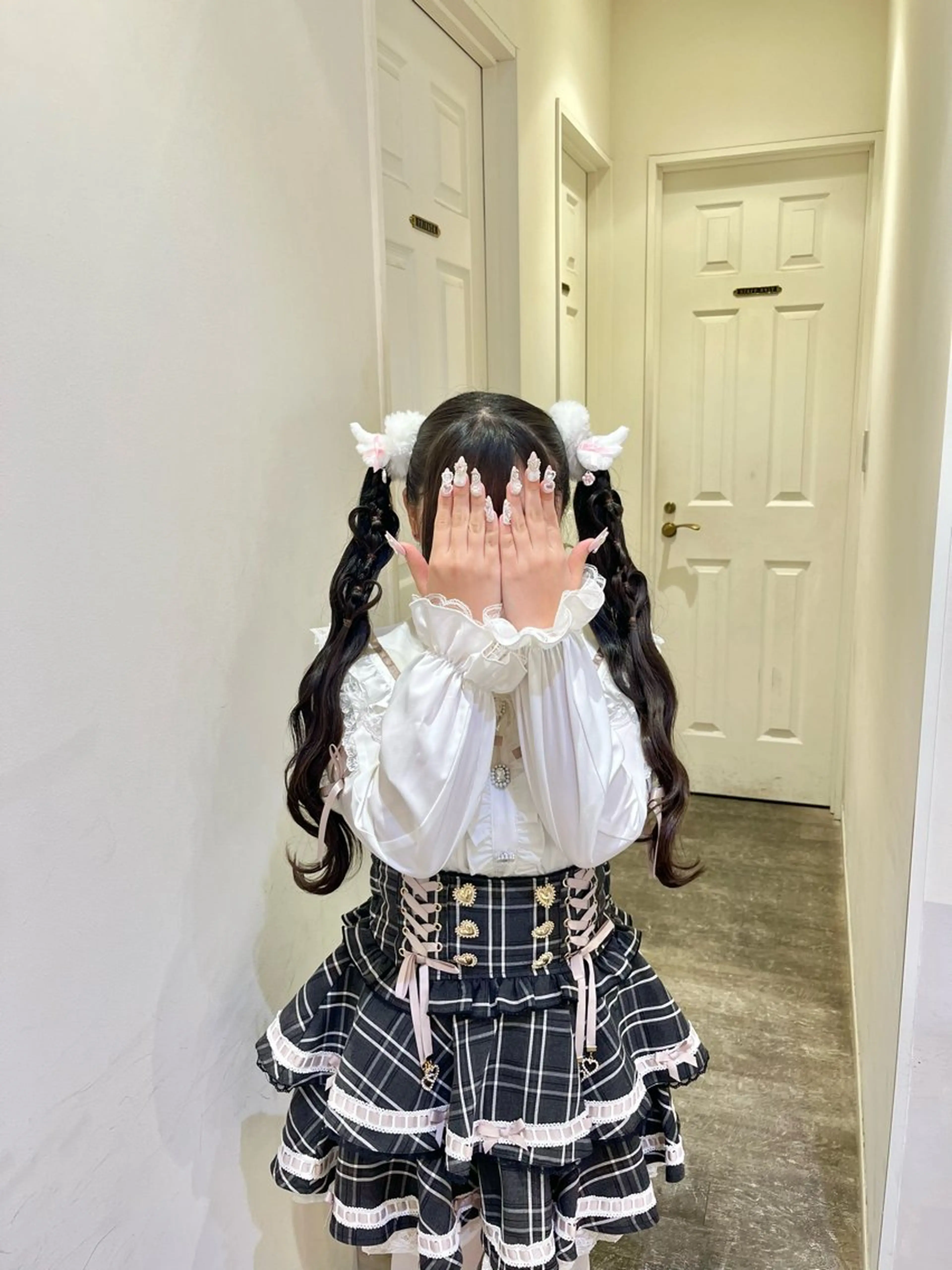 ヘアアレンジ ツインテール ヘアセット エクステ🎀 暖色カラー🎀amiのヘアスタイル