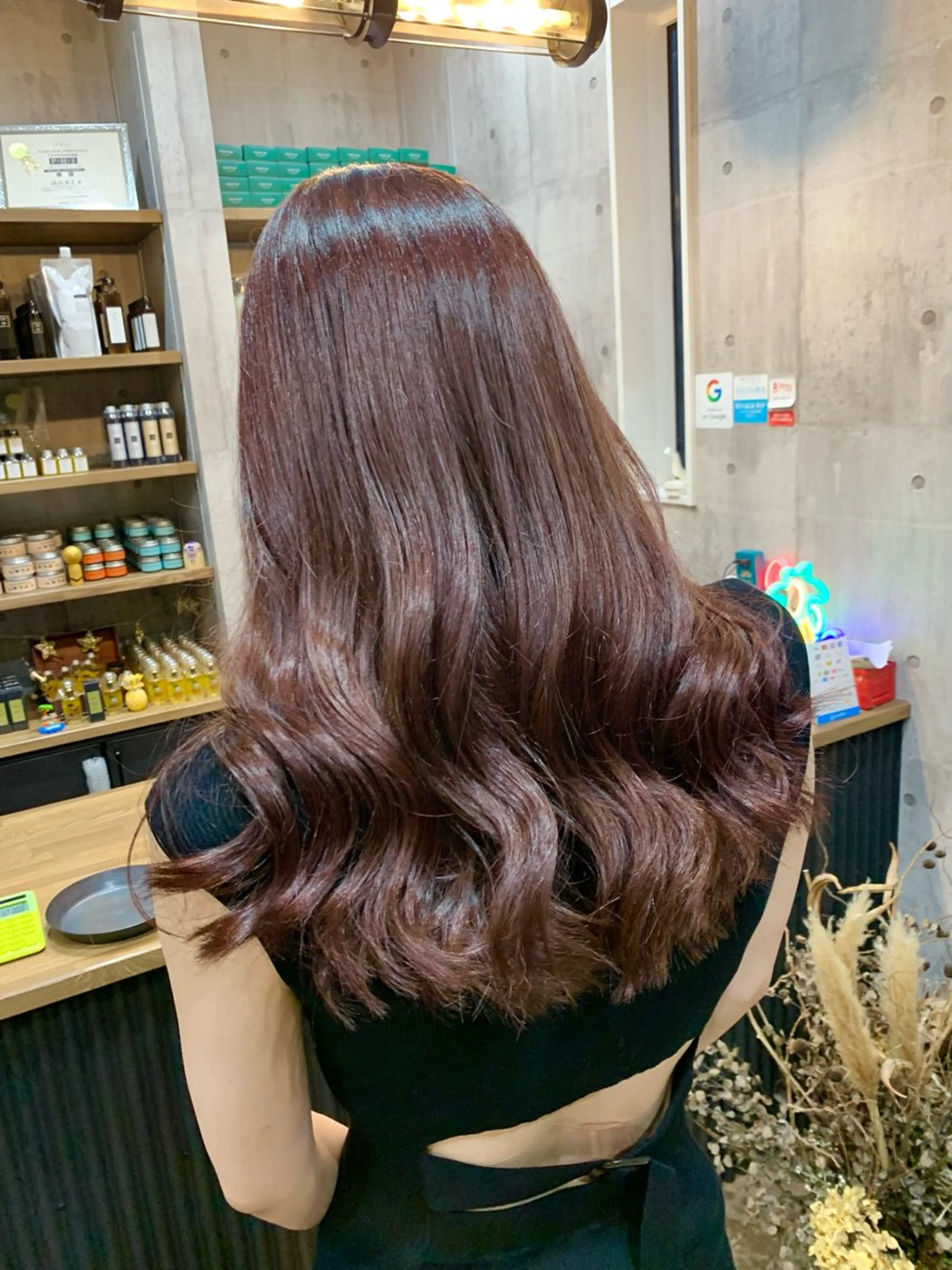 セミロング カット ヘアカラー ヘッドスパ yoshihara yuukiのヘアスタイル