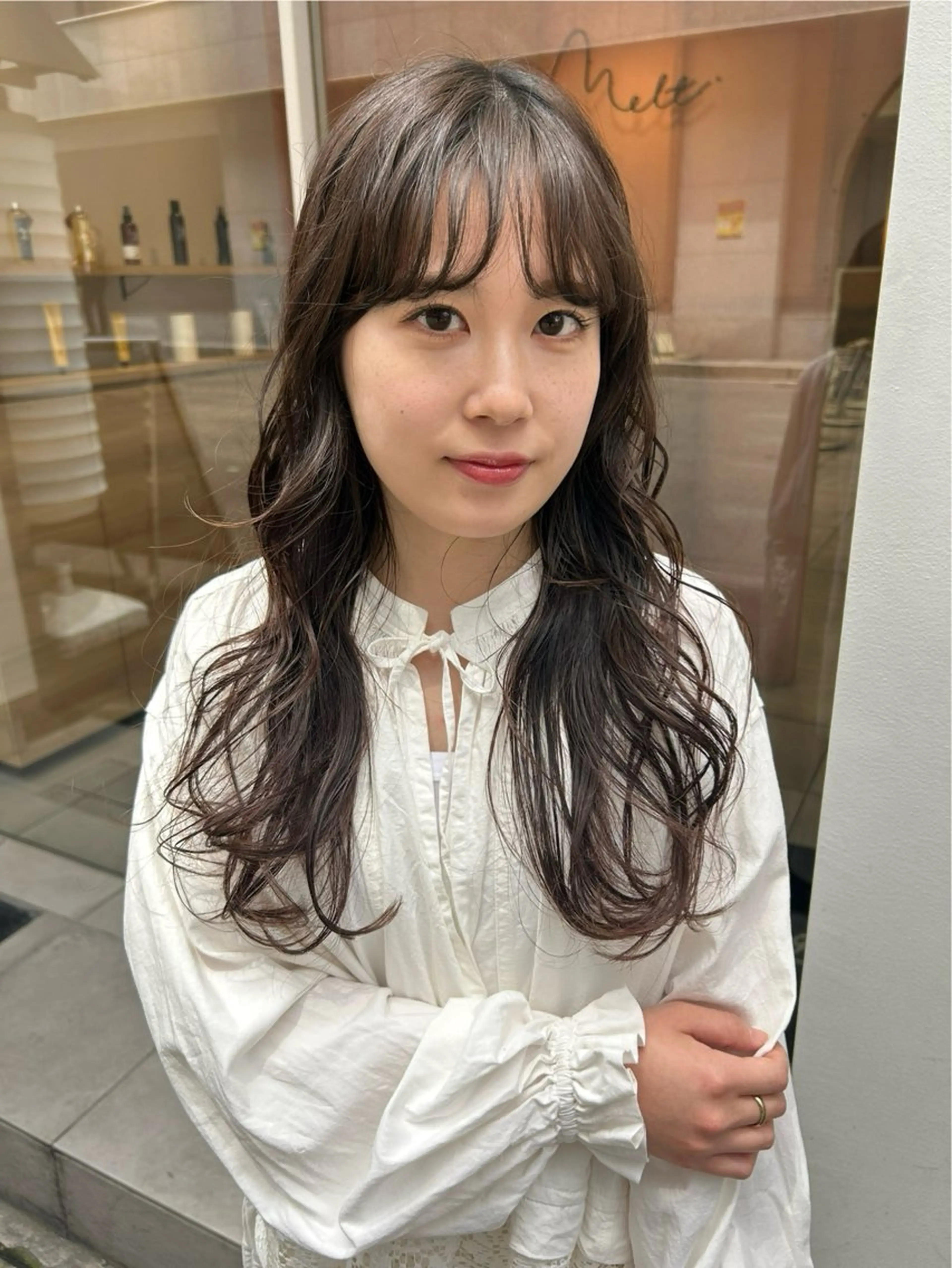 ロング パーマ hanabi /melt西梅田のヘアスタイル