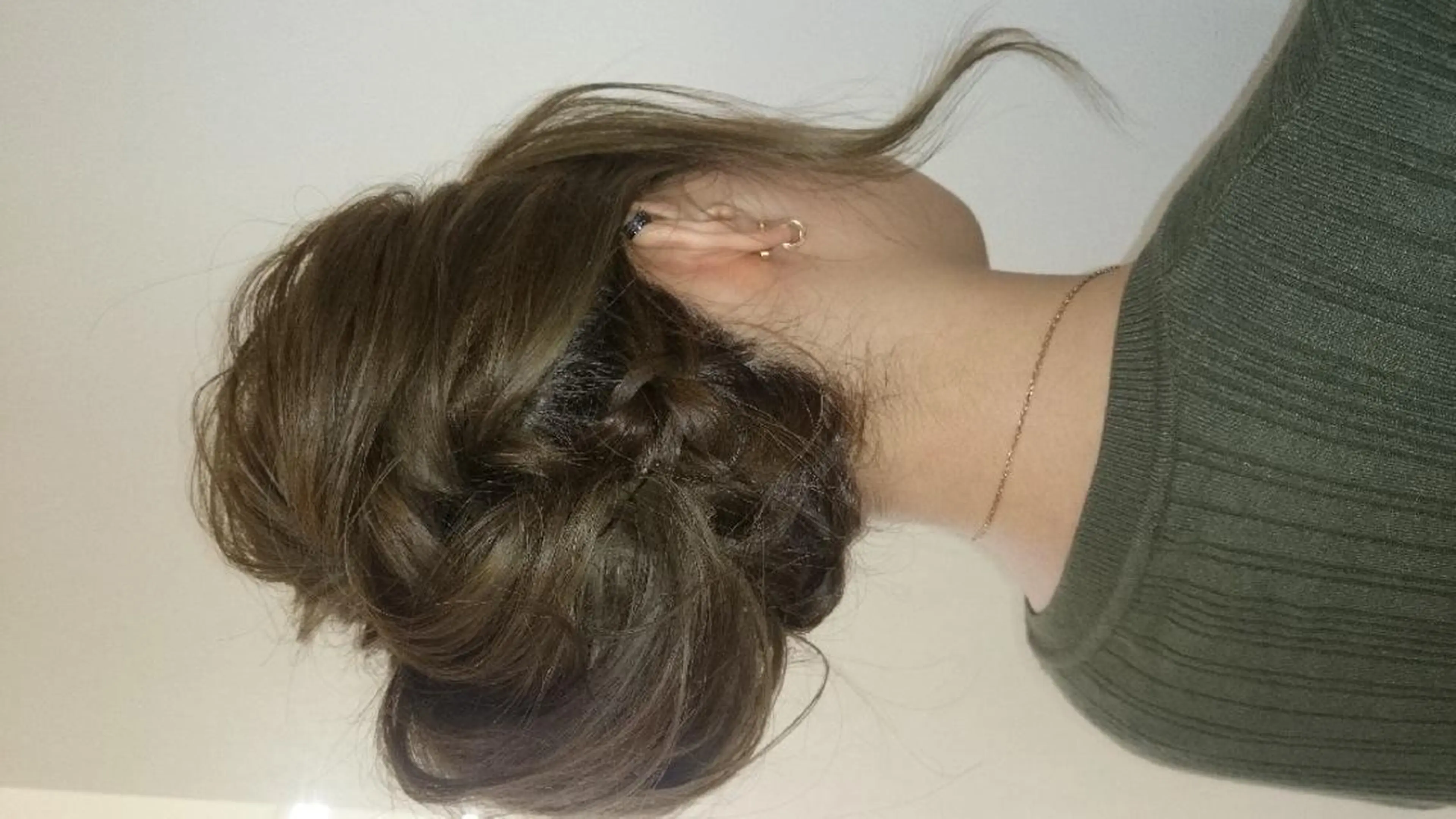 ヘアアレンジ セミロング shimizu mayuのマツエク・マツパデザイン