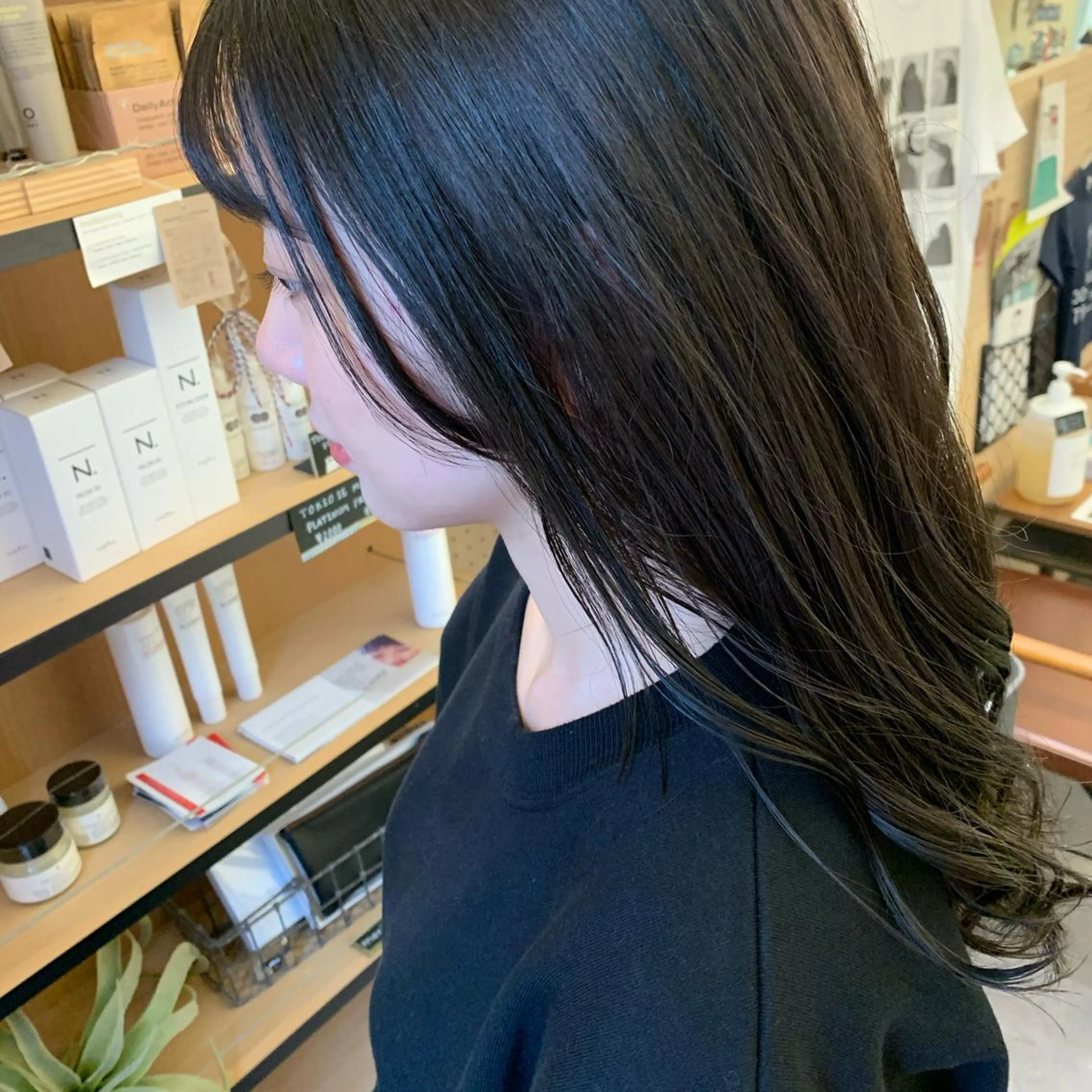 ロング カット ヘアカラー トリートメント 艶髪color💎髪 質改善ストレート大吉のヘアスタイル