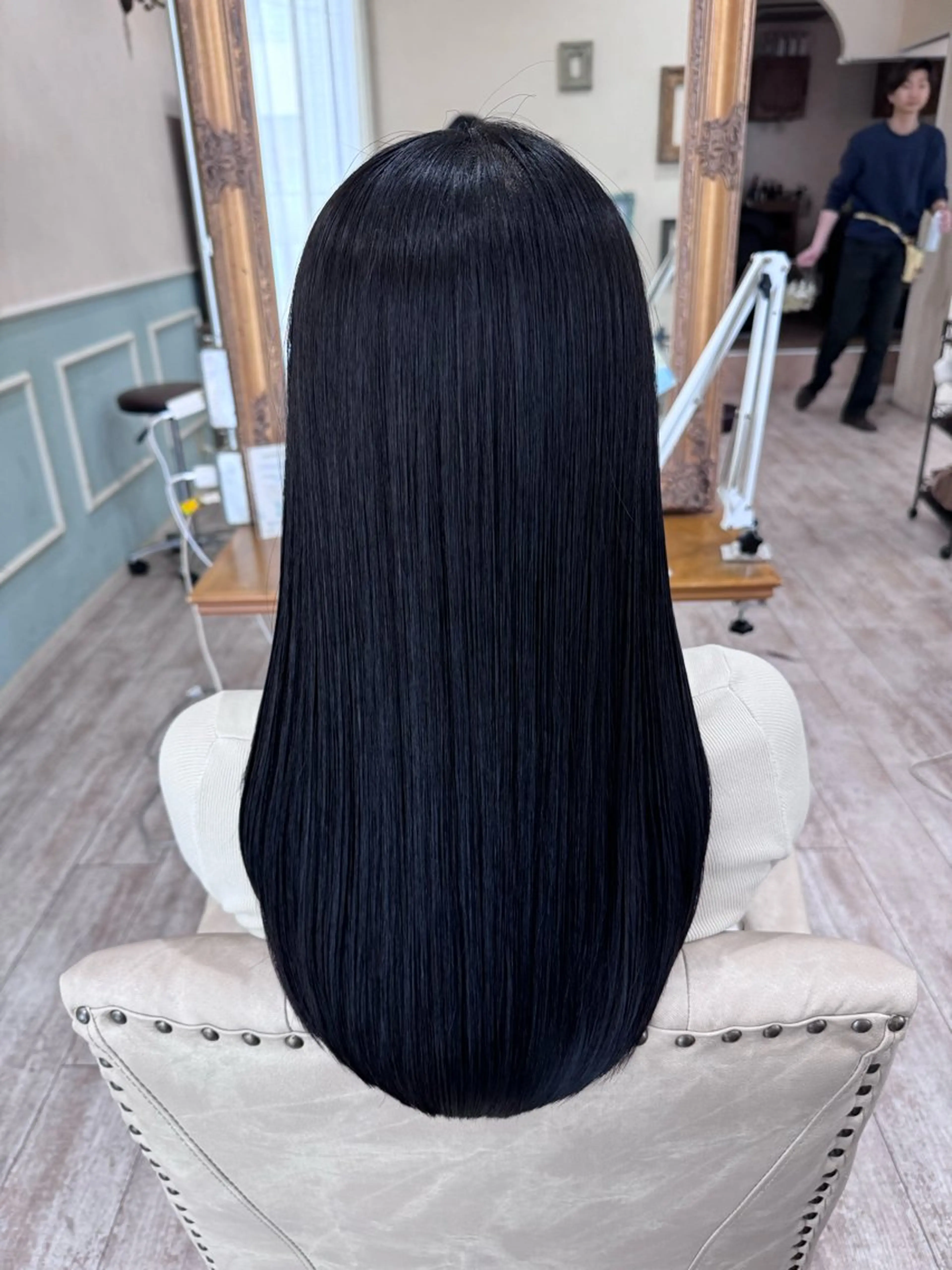 ロング カラー 黒髪 髪質改善 レイヤーカット トリートメント カット ヘアカラー 縮毛矯正 トリートメント 新越谷noble店長 松本拓也▶◀*.のヘアスタイル