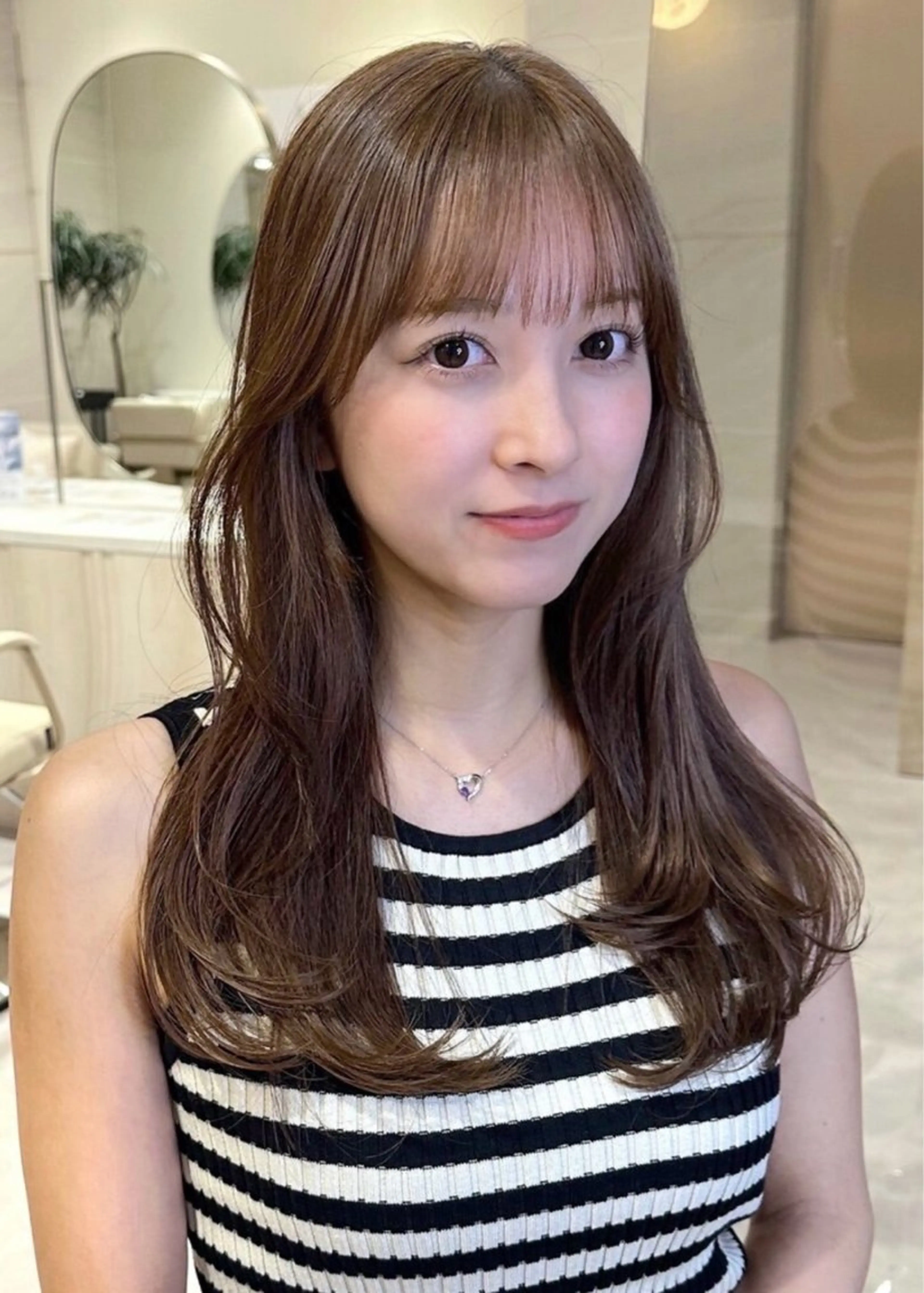 ロング レイヤー/似合わせ /顔まわりカット🌿のヘアスタイル