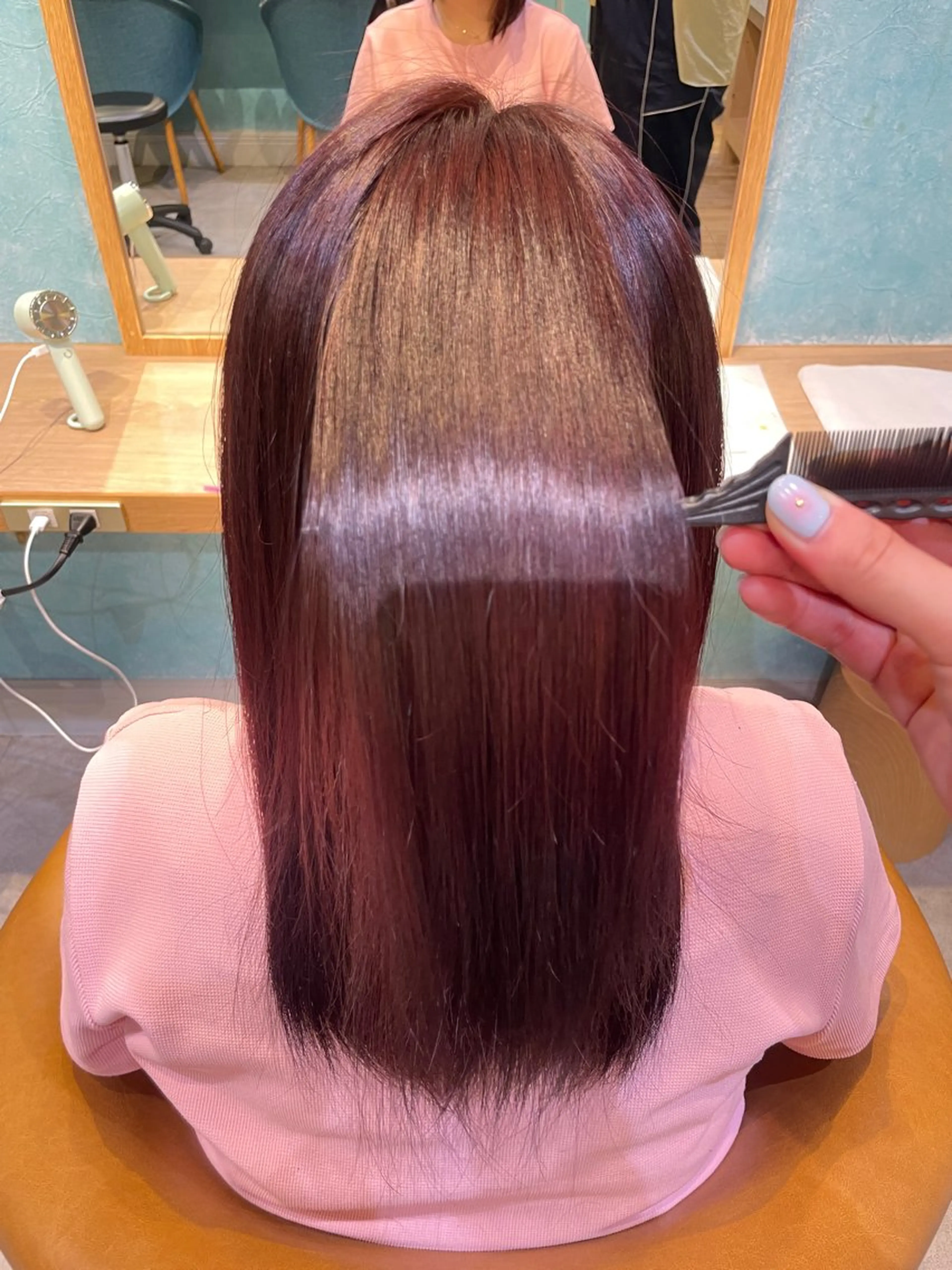 ❤️20時限定❤️暖色カラー🍎＋うる艶髪トリートメント🌹✨【話題の髪質改善トリートメント付き✨】の写真