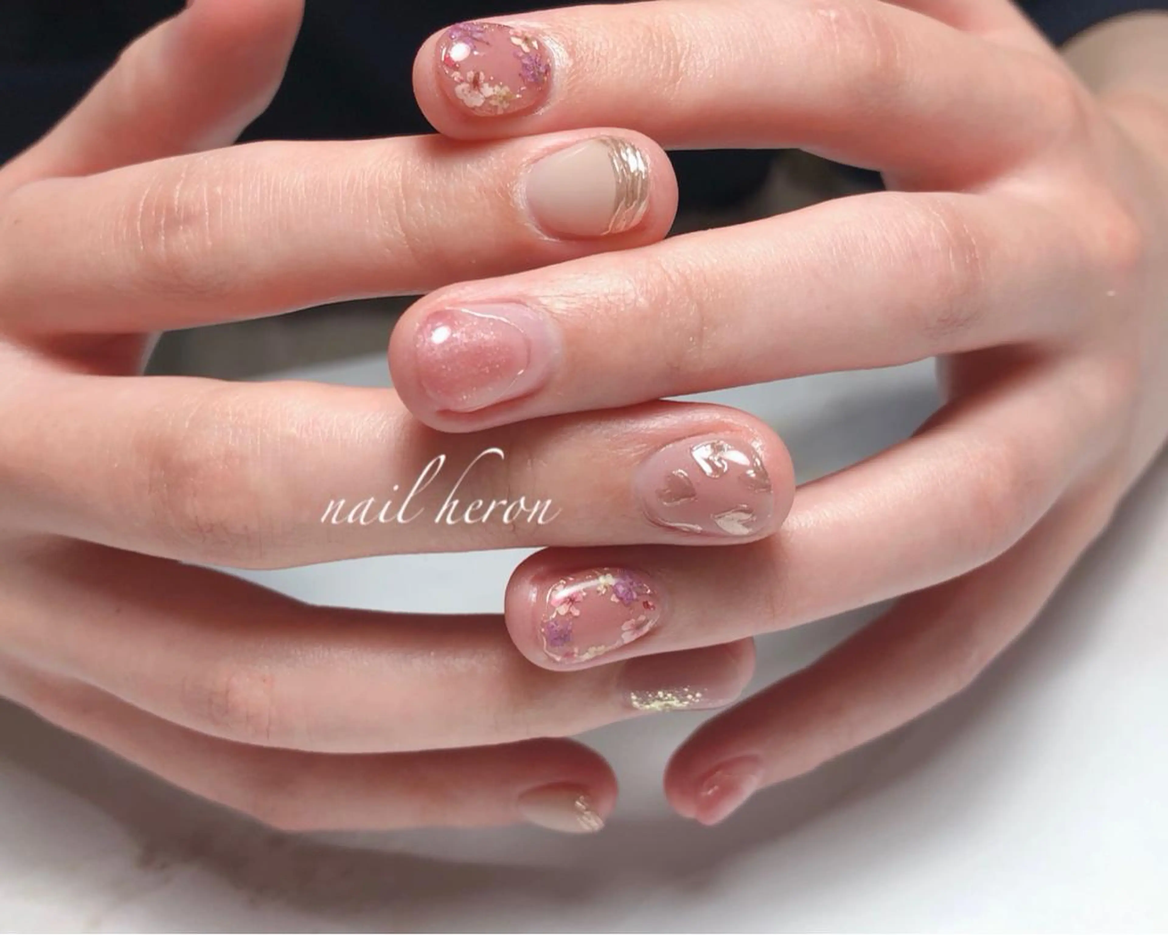 ネイル 春ネイル saki_ nail heronのネイルデザイン