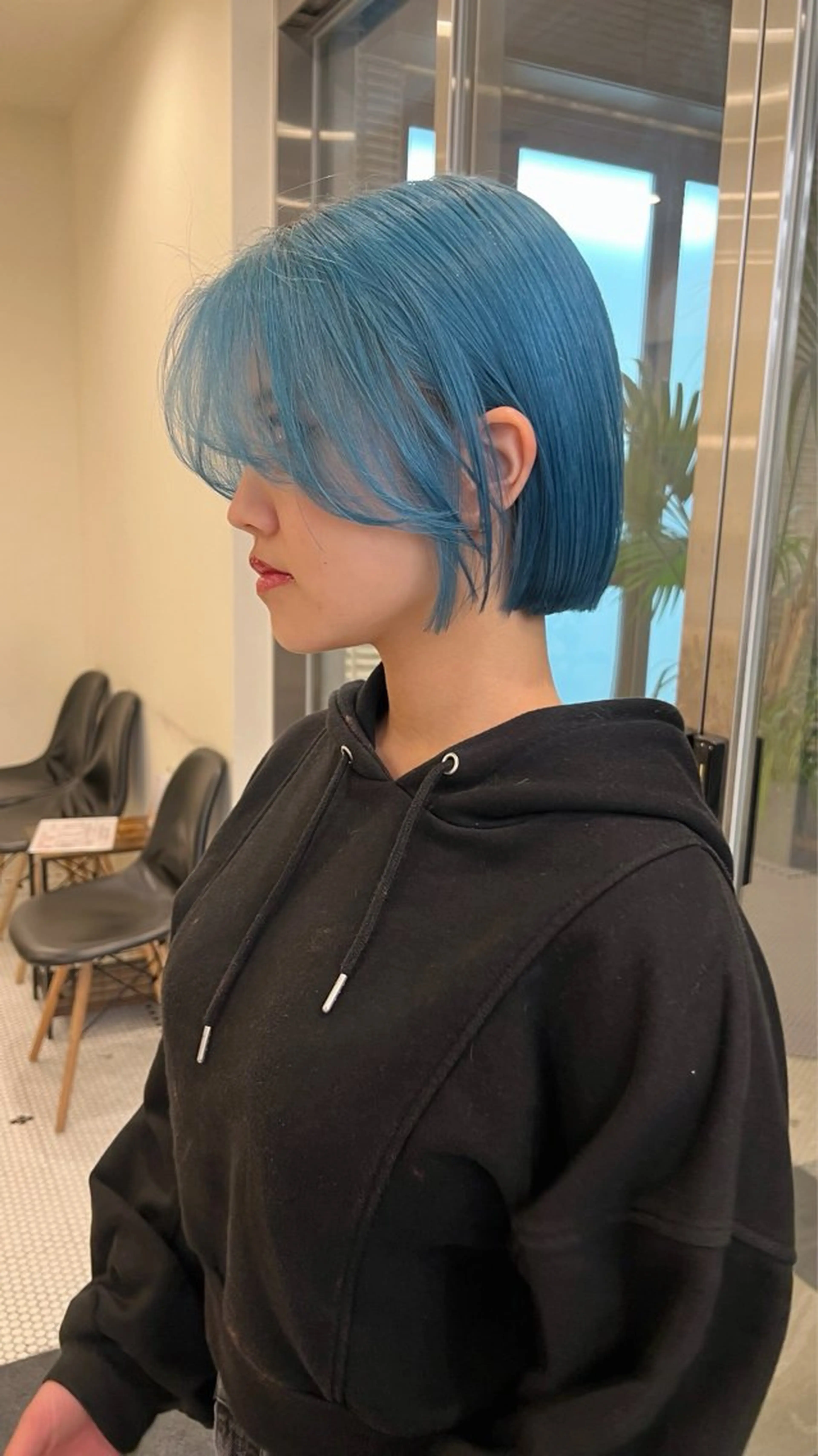 ショート ボブ 顔周りカット 韓国風ヘア 似合わせカット 小顔カット belle   表参道　terrace所属・抜きっぱなしブロンド /ハイトーン/カナタのヘアスタイル