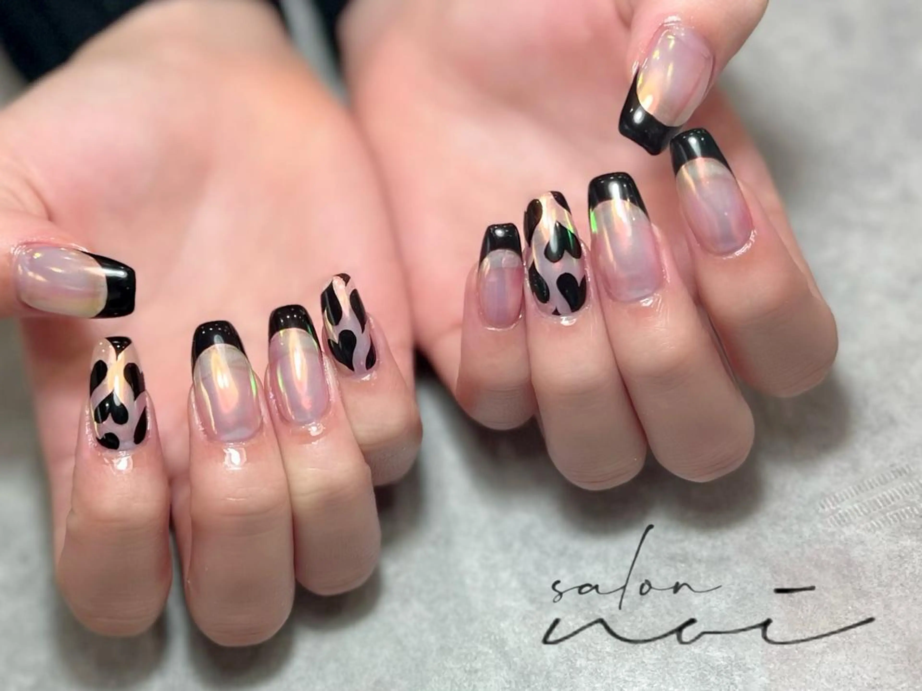 ネイル フレンチネイル ミラーネイル ハンドネイル salon noi所属・salon noiのネイルデザイン