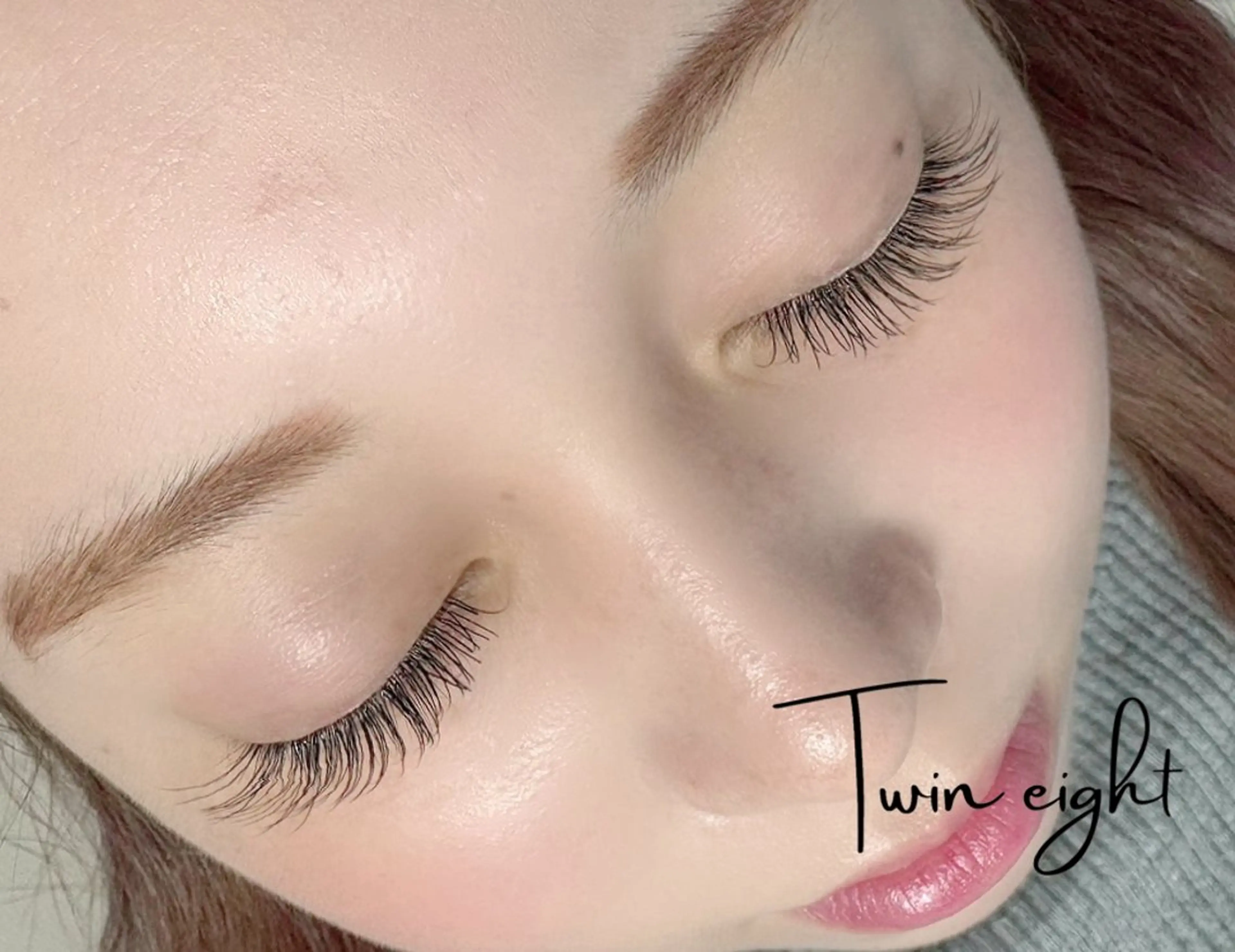 マツエク・マツパ Cカール フラットラッシュ Twin Eight kanaのマツエク・マツパデザイン