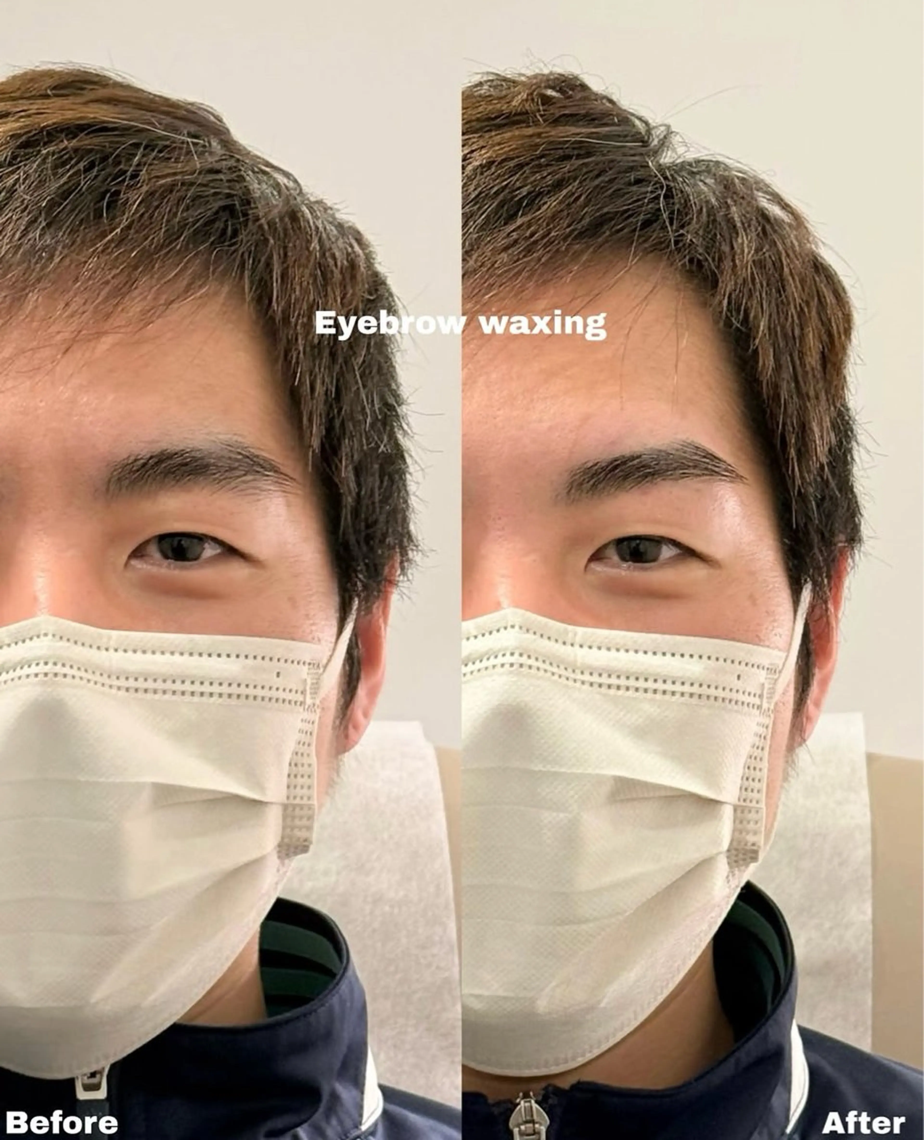 メンズ アイブロウ ワックス脱毛 安済 ひとみの眉毛・アイブロウイメージ