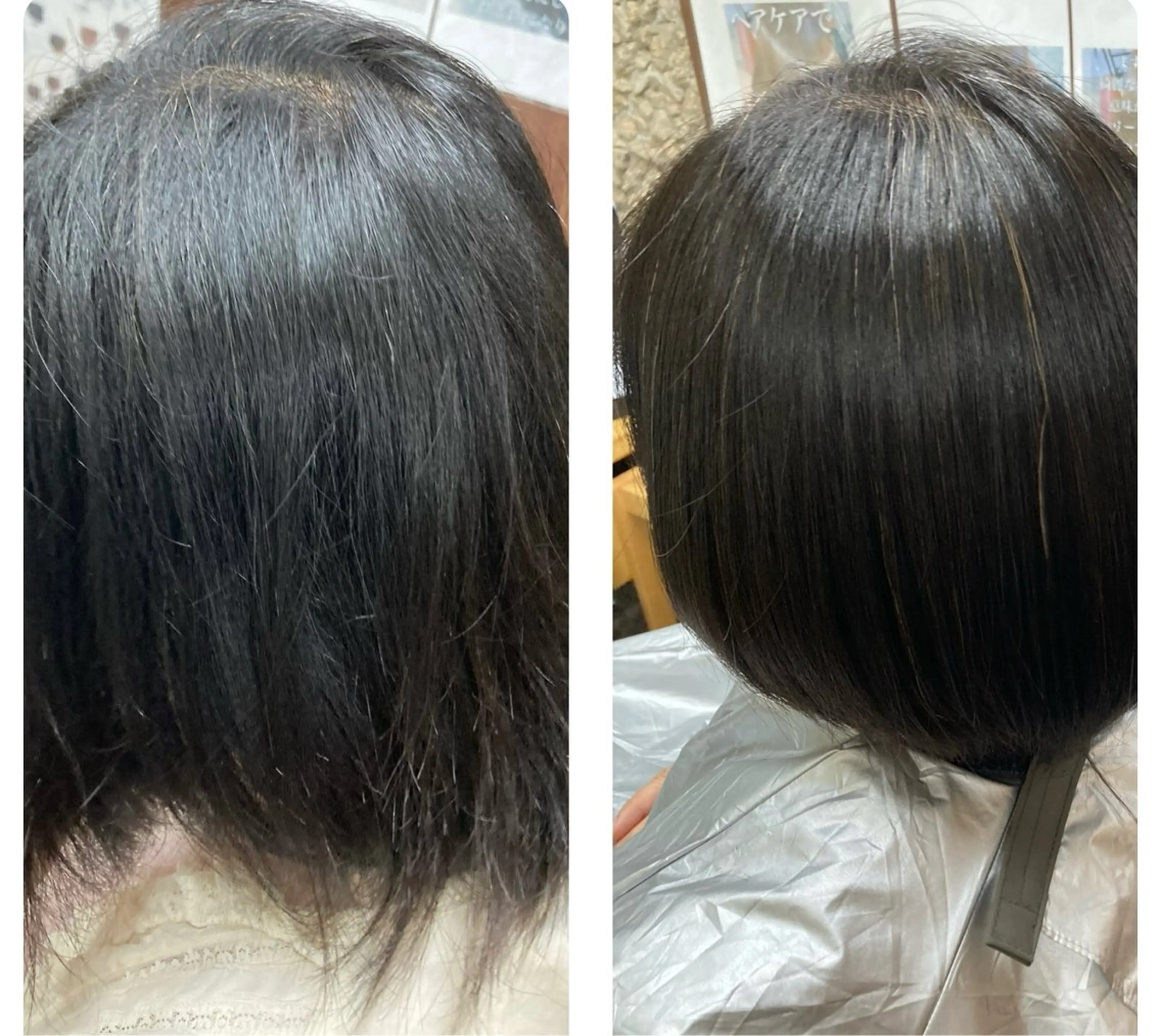 ミディアム パーマ くせ毛 katae sayoriのヘアスタイル